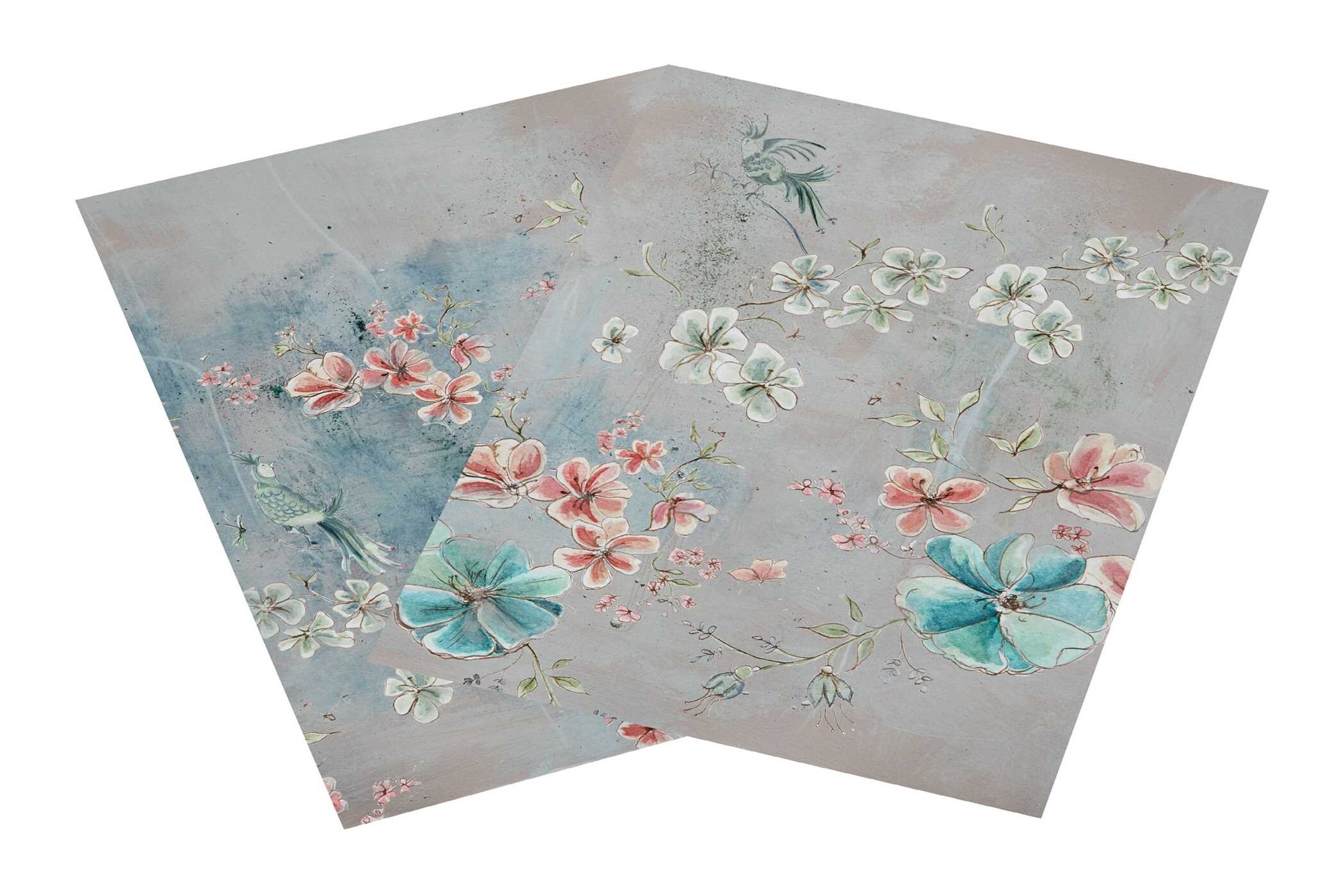 Flowers & Birds Blossom Wallet Notecards