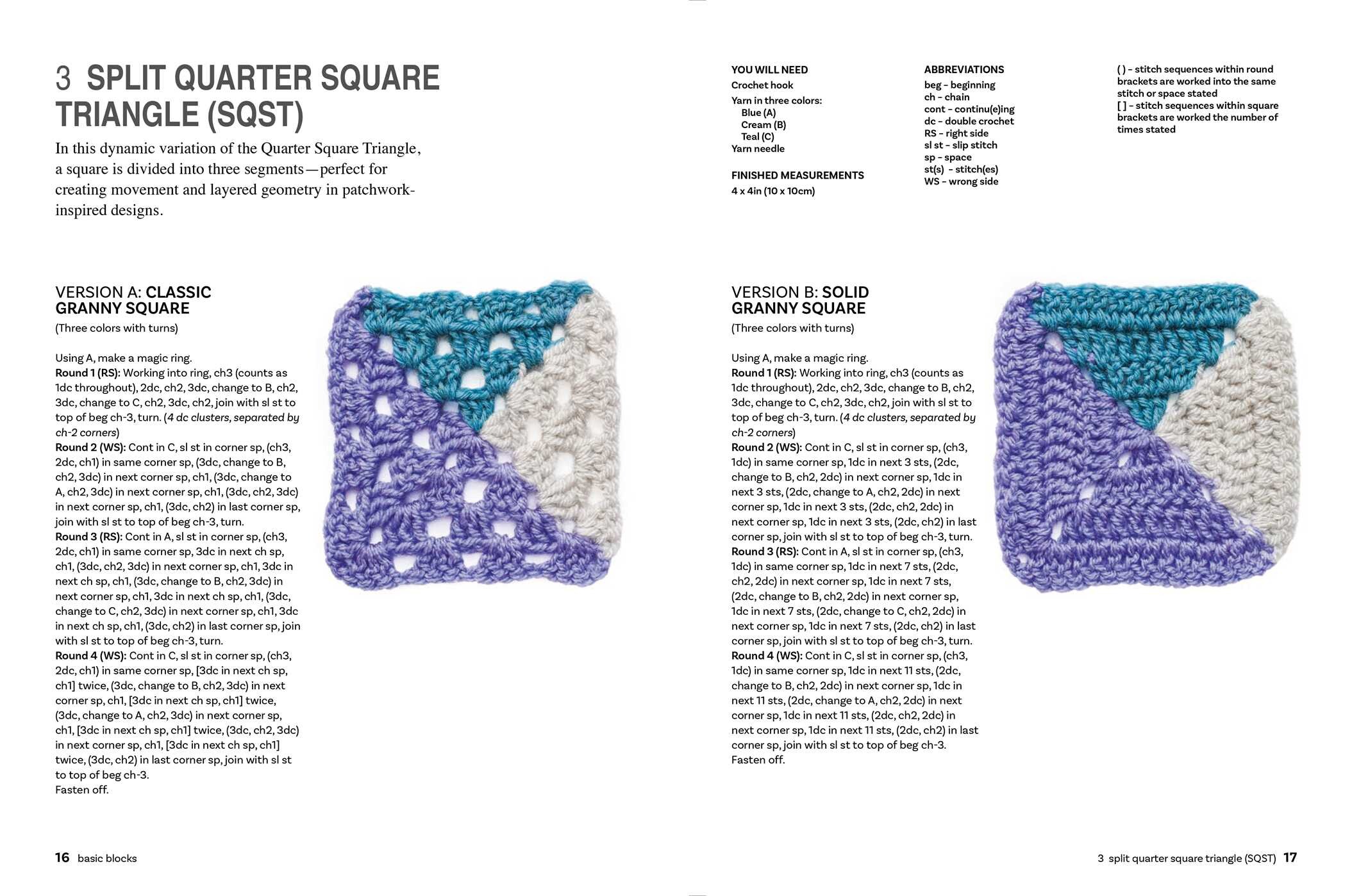 Granny Square Crochet: Quilt Blocks