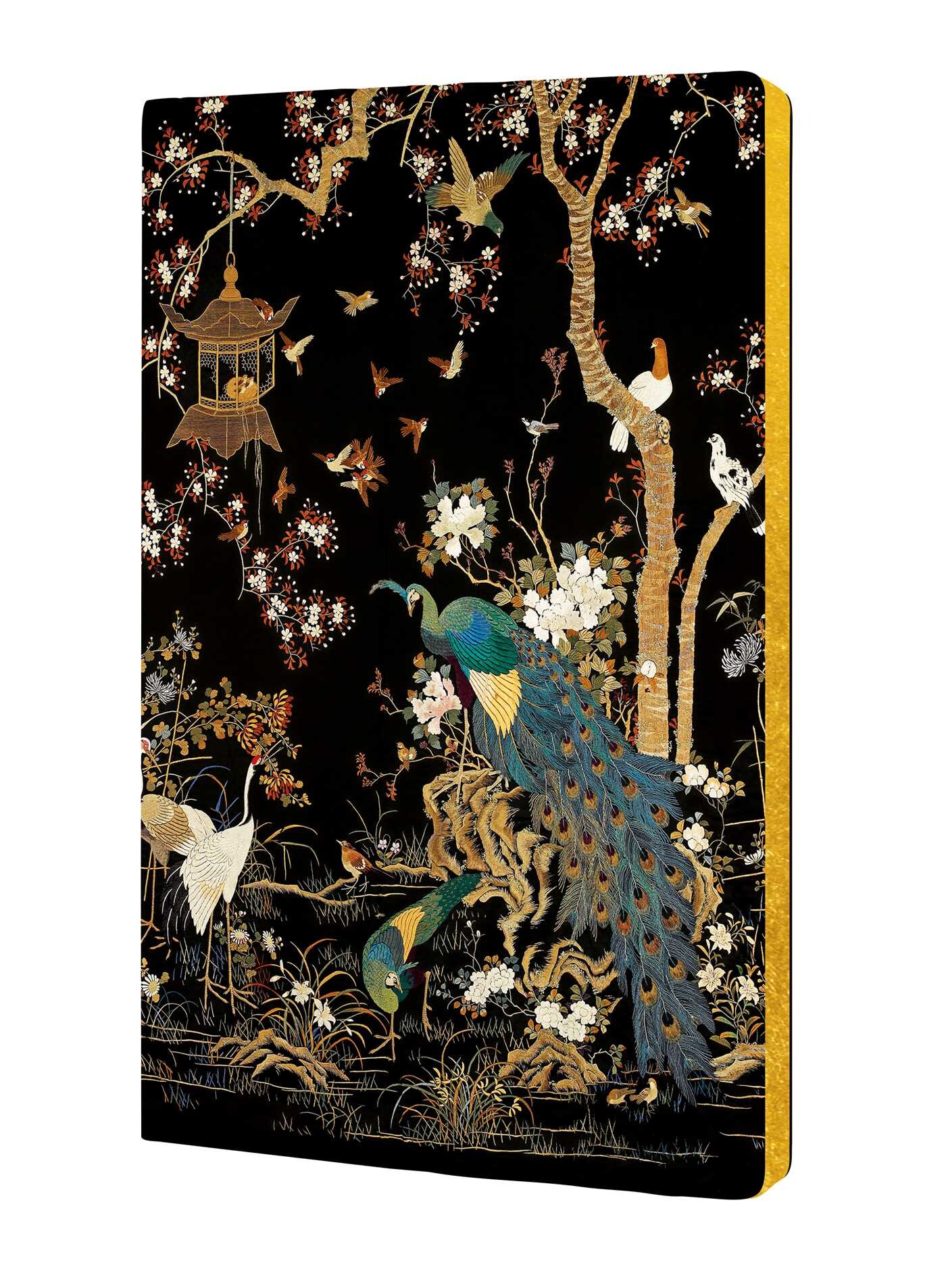 Ashmolean Museum: Embroidered Hanging with Peacock (Soft Touch Journal)