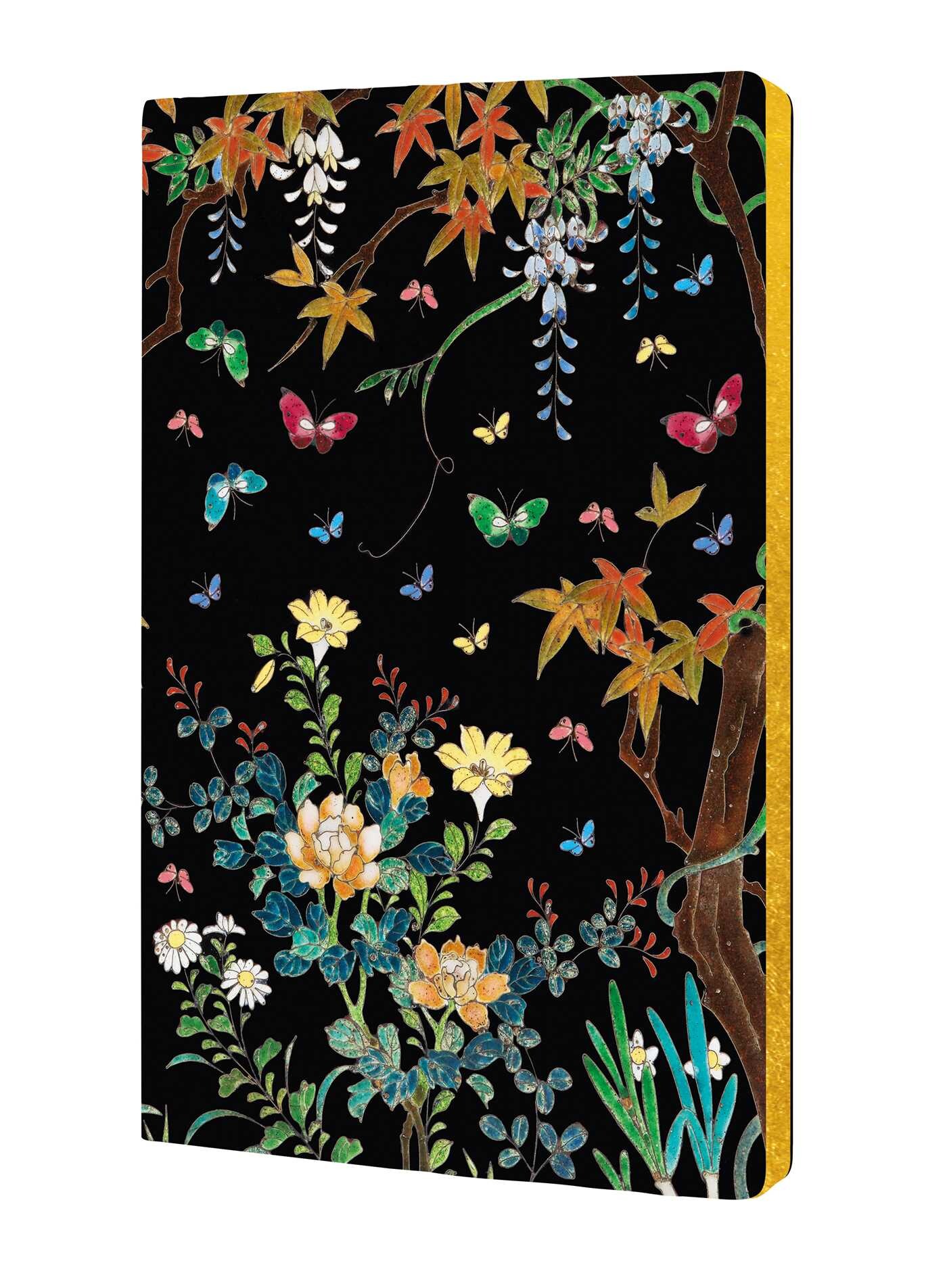 Ashmolean Museum: Cloisonné Casket with Flowers and Butterflies (Soft Touch Journal)