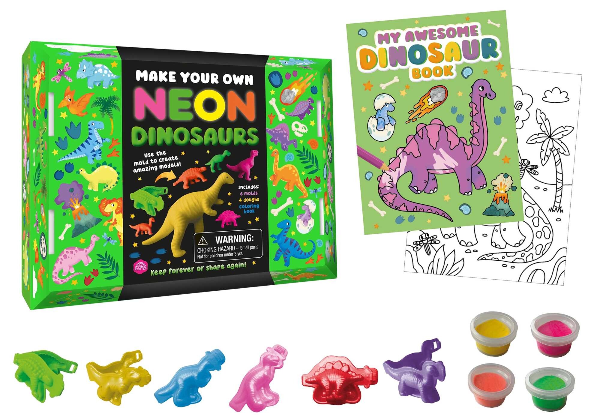Make Your Own Neon Dinosaurs