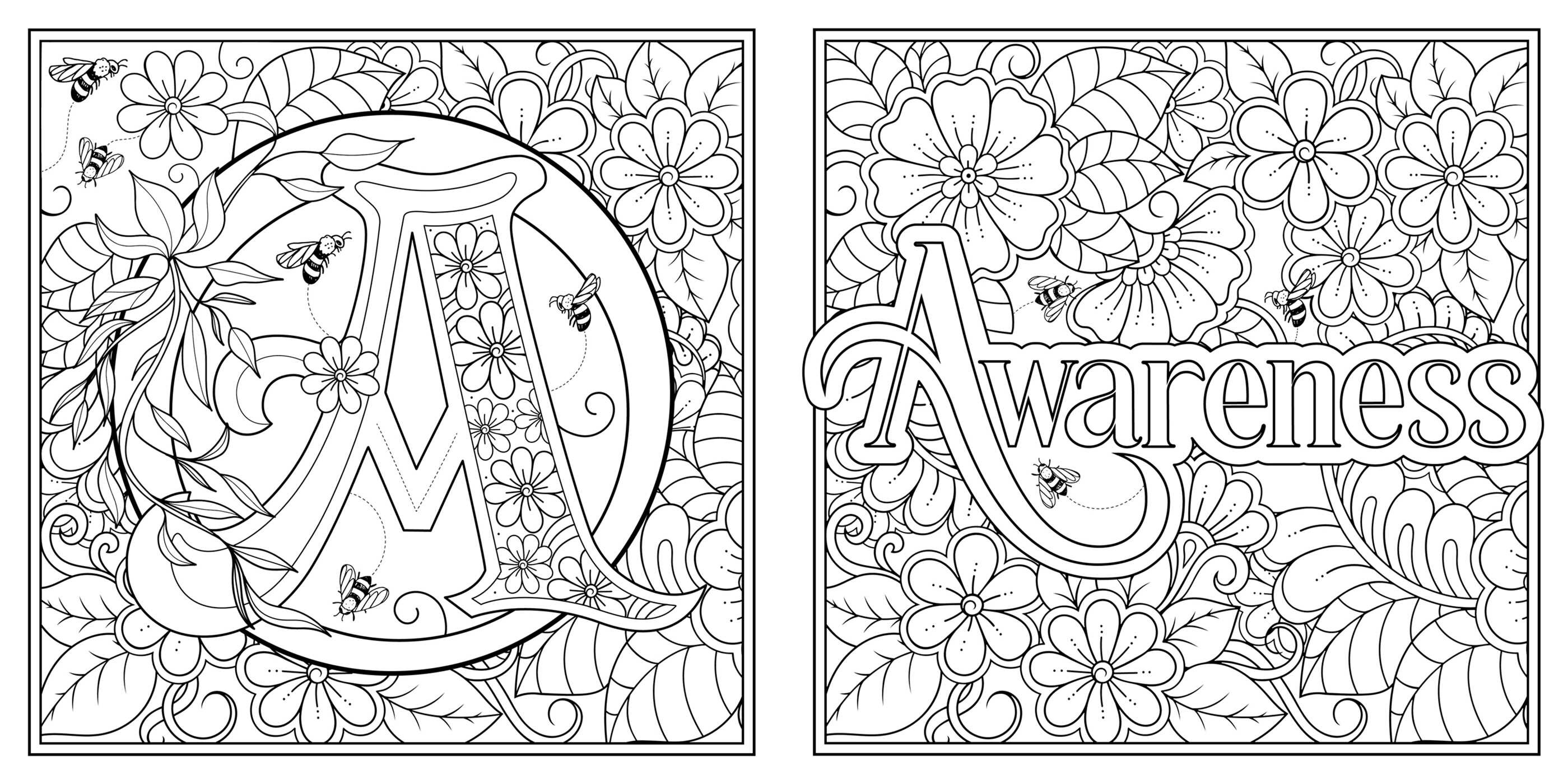 Alphabet to Zen Coloring