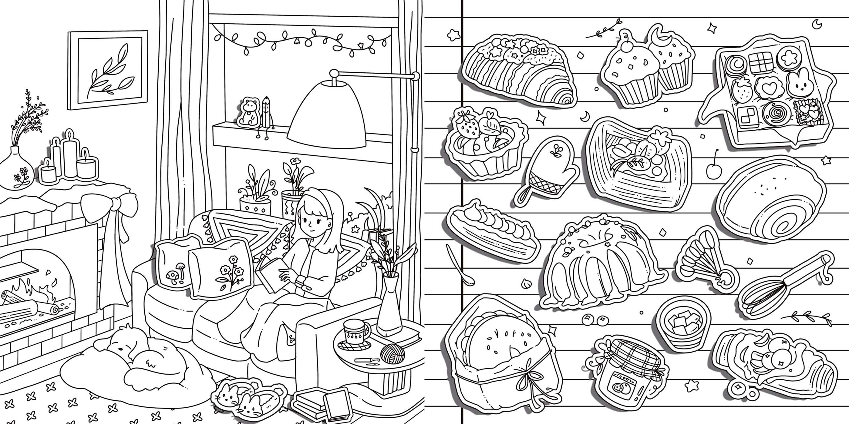 Cozy Sticker Effect Coloring