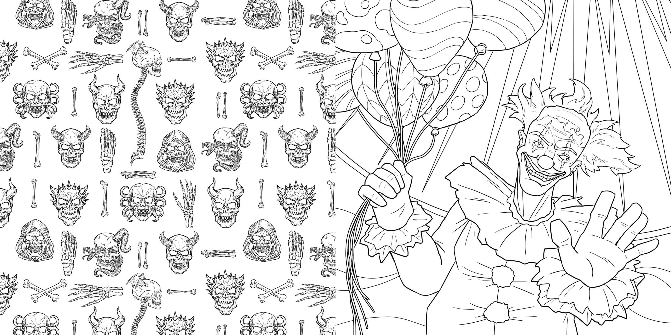 Zombies, Freaks, and Monsters: Horror Coloring