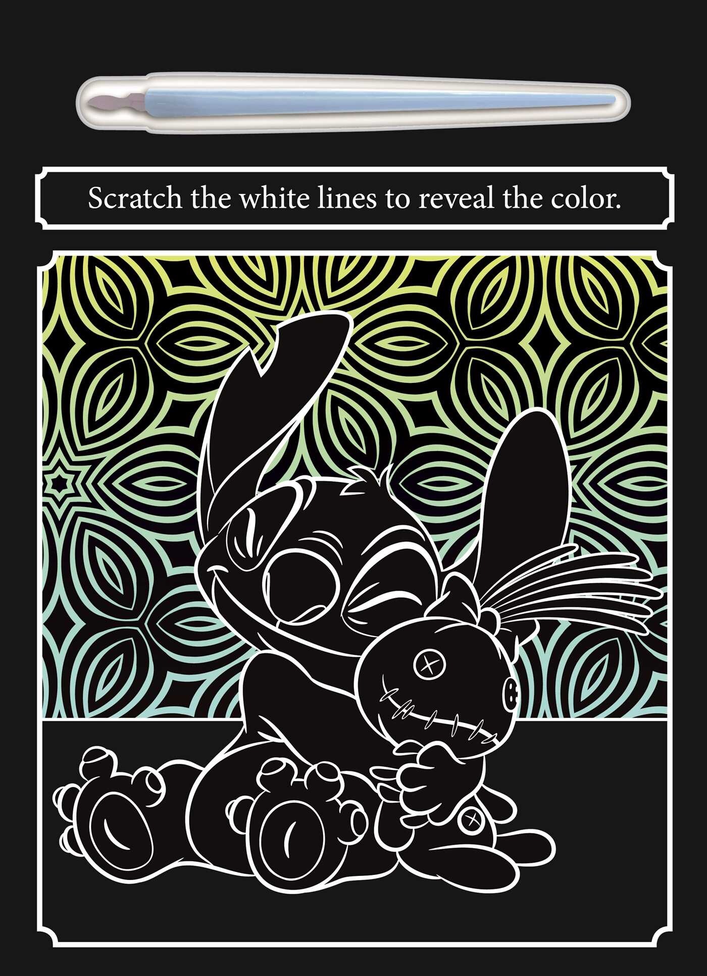 Disney Stitch: Scratch Art