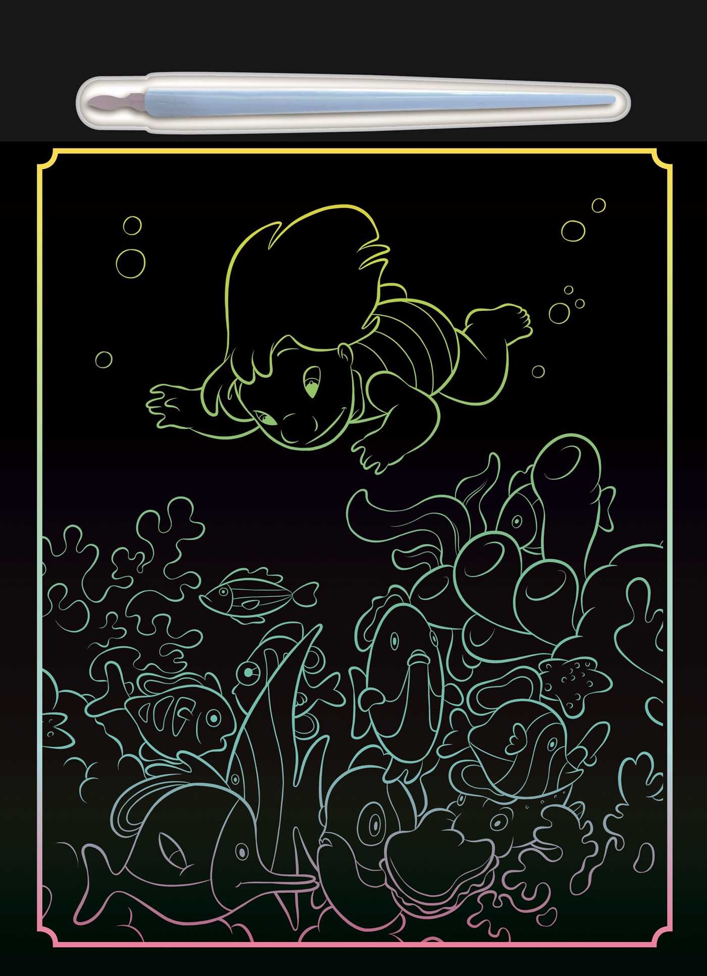 Disney Stitch: Scratch Art