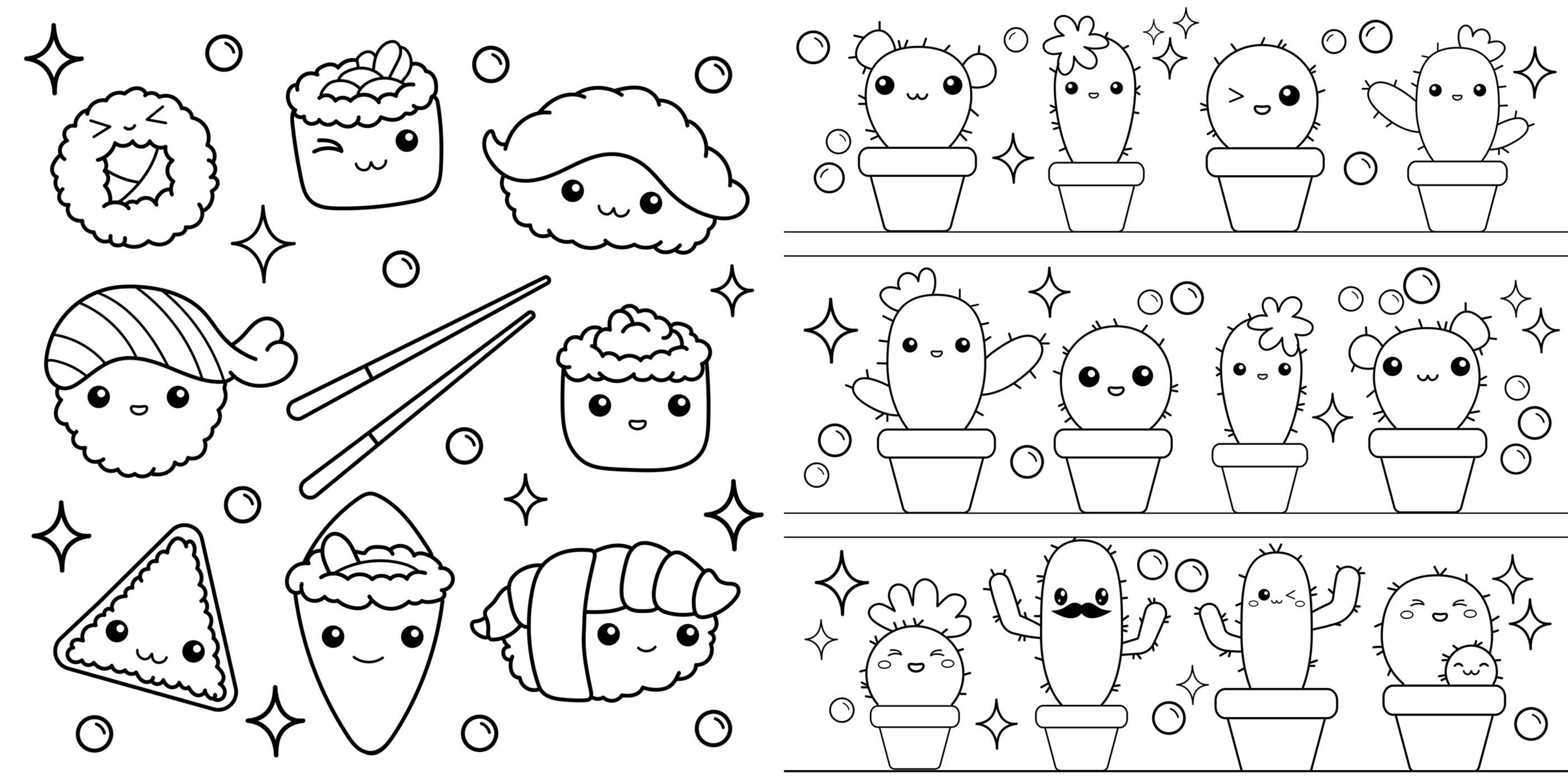 Super Kawaii Coloring Book