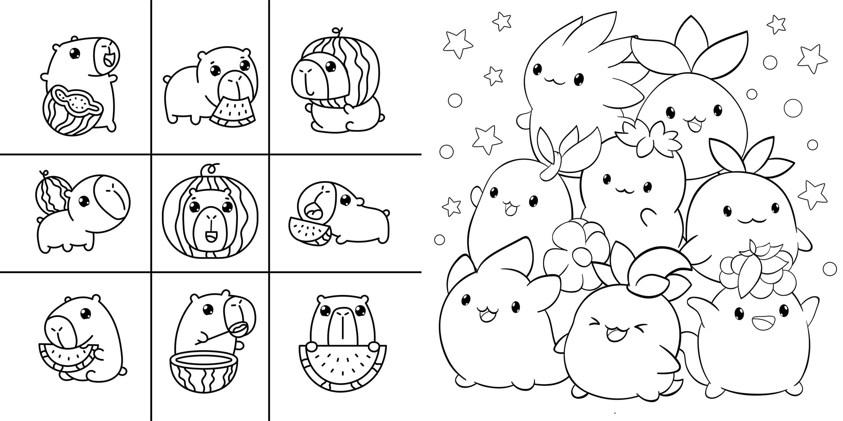 Super Kawaii Coloring Book