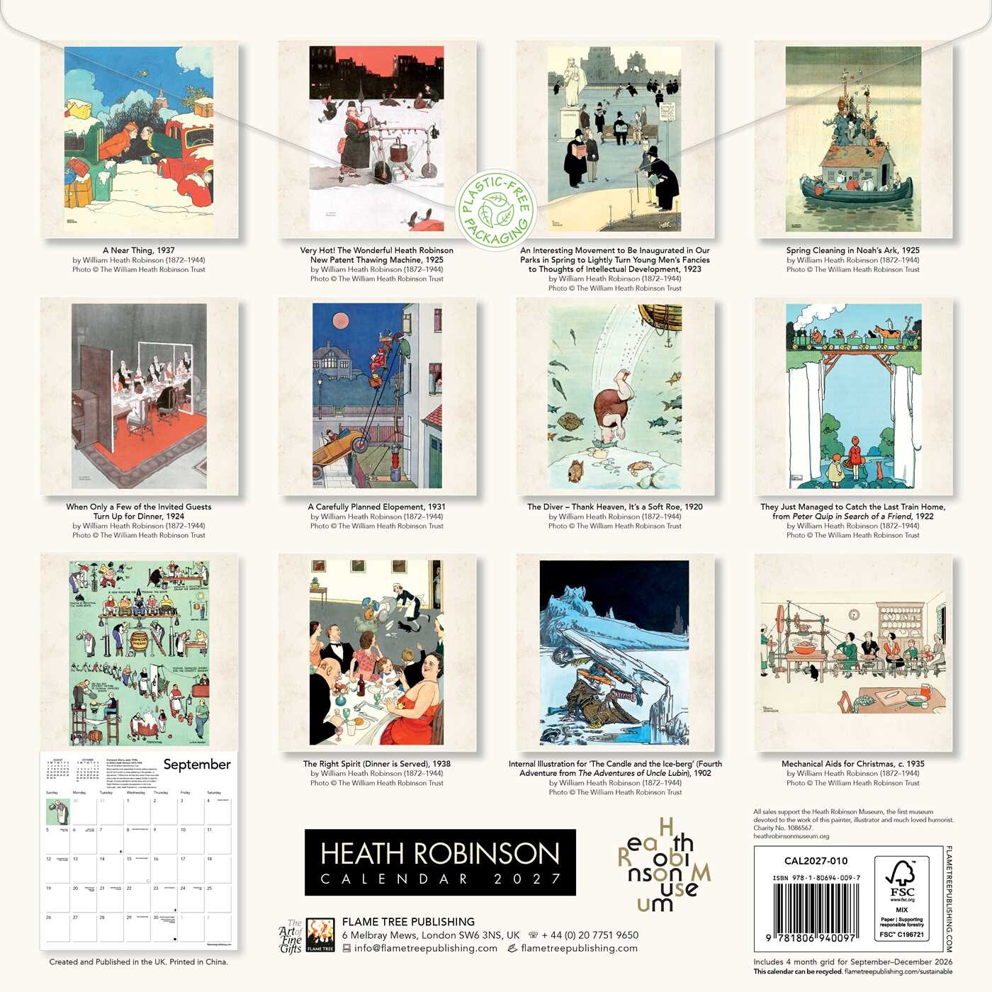 Heath Robinson Wall Calendar 2027 (Art Calendar)