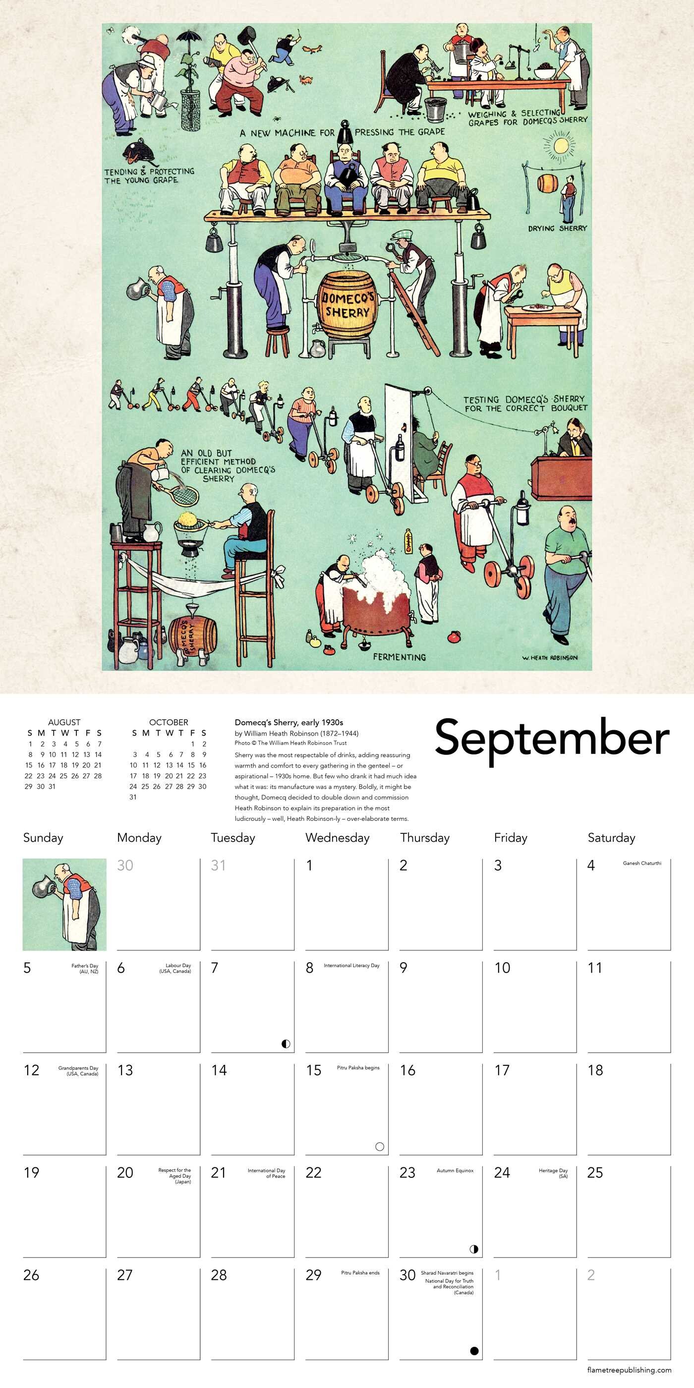 Heath Robinson Wall Calendar 2027 (Art Calendar)