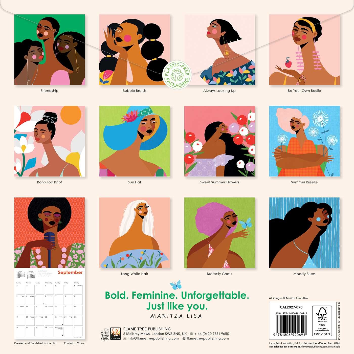 Maritza Lisa Wall Calendar 2027 (Art Calendar)