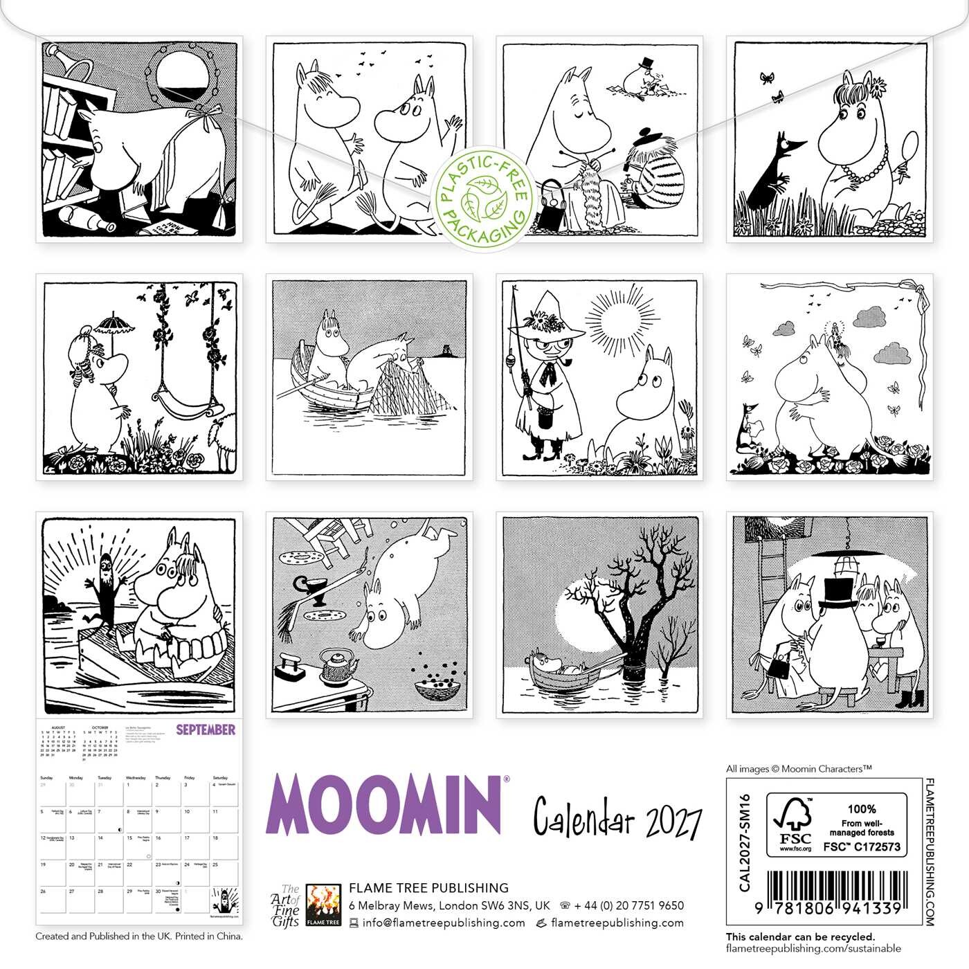 Moomin Mini Wall Calendar 2027 (Art Calendar)