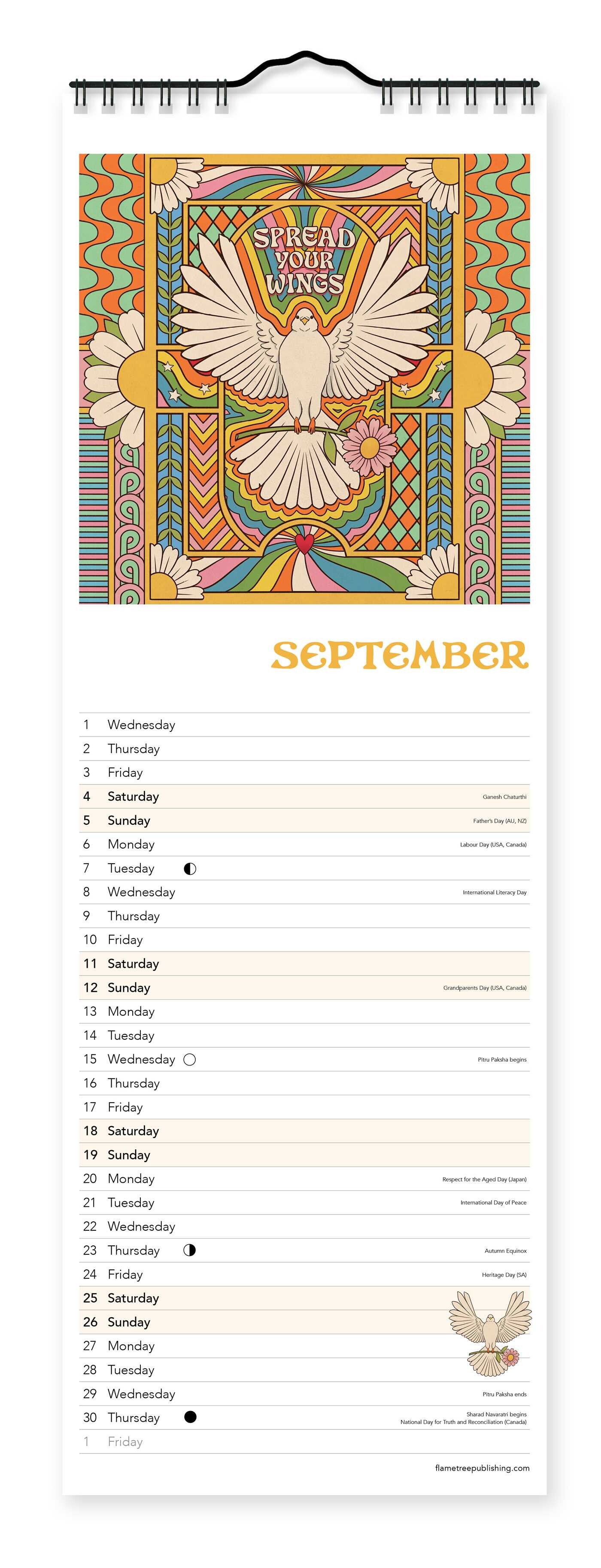 Dreamadelic: Groovy Slim Calendar 2027 (Art Calendar)