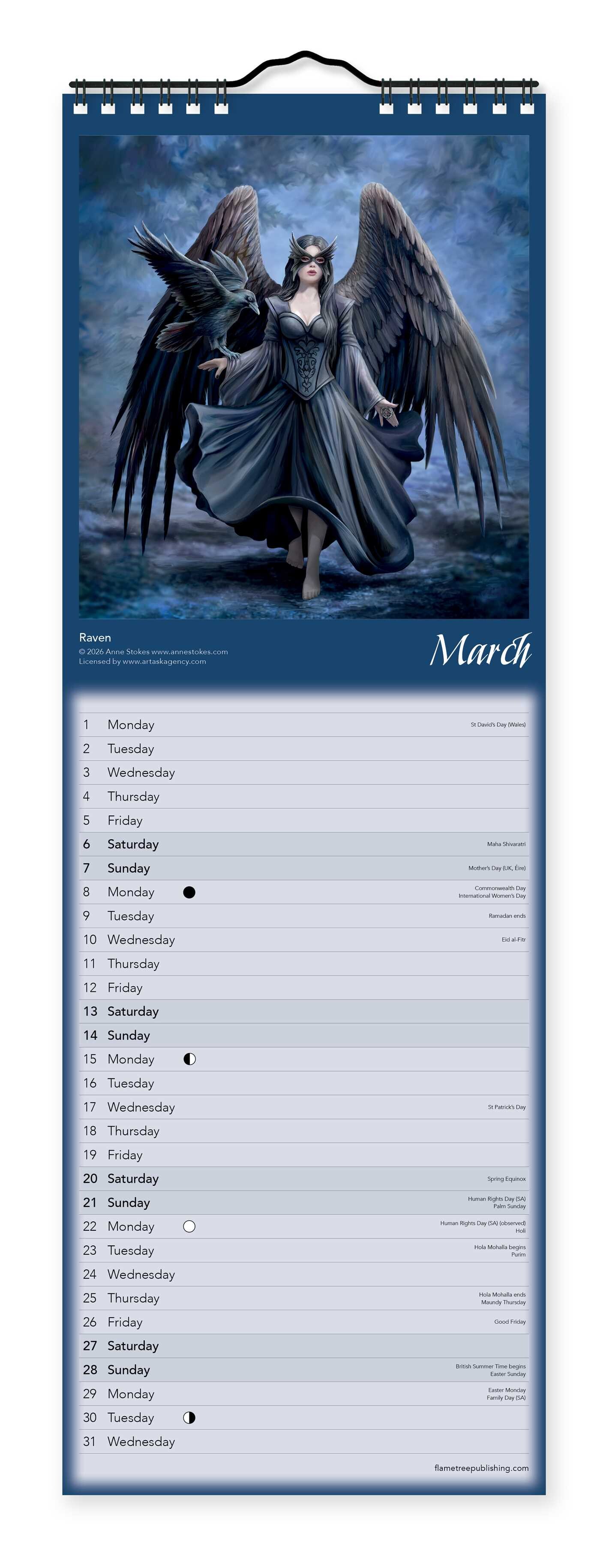Anne Stokes Slim Calendar 2027 (Art Calendar)