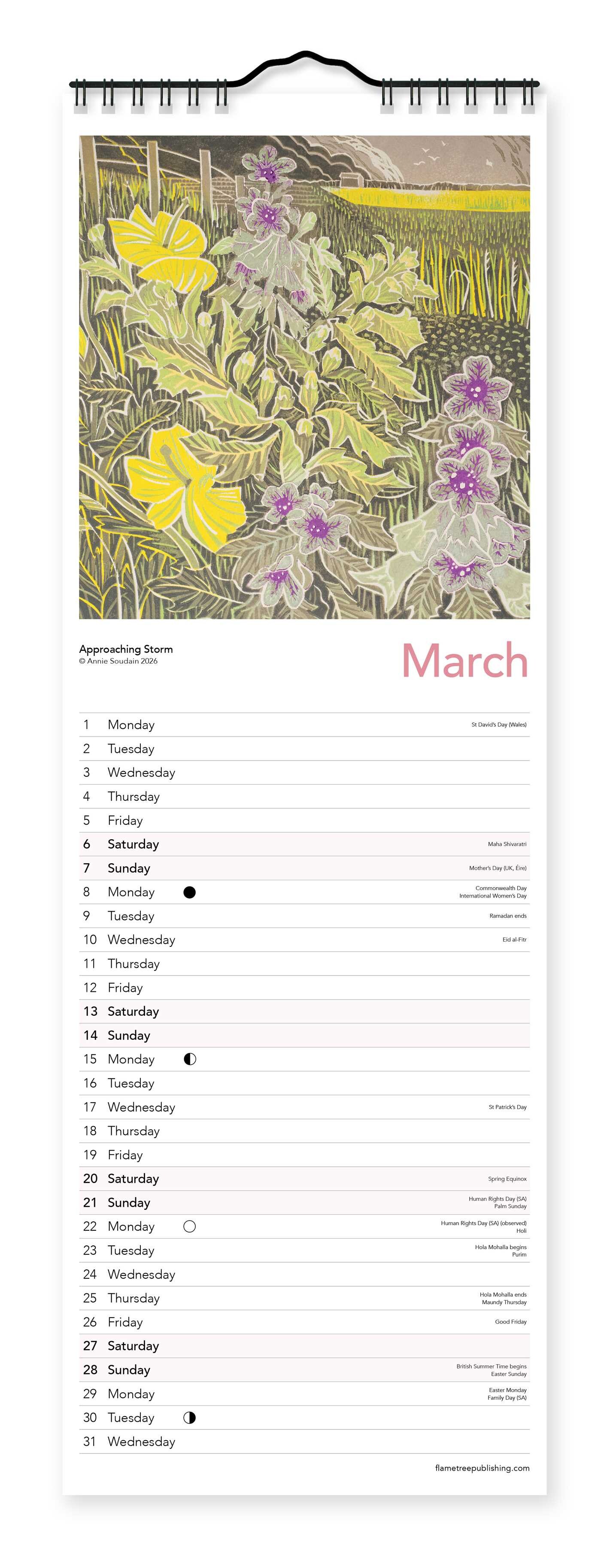 Annie Soudain Slim Calendar 2027 (Art Calendar)