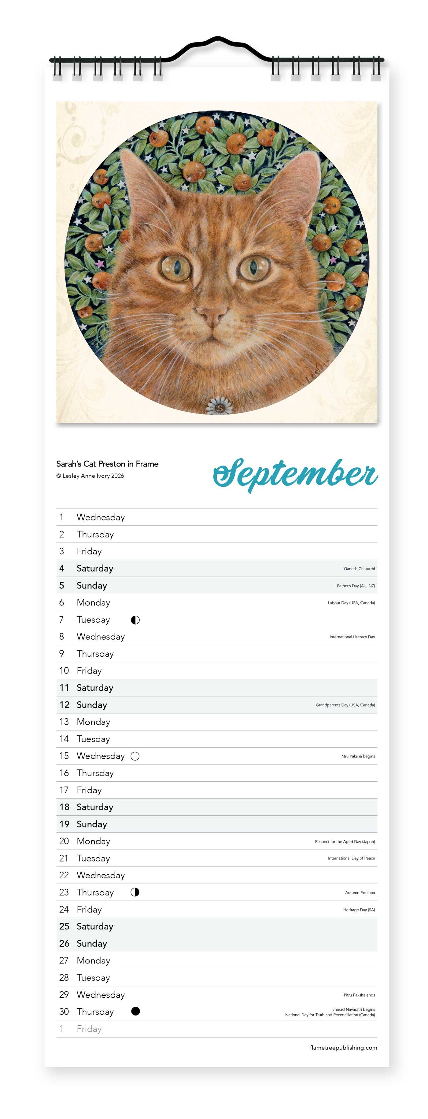 Ivory Cats Slim Calendar 2027 (Art Calendar)