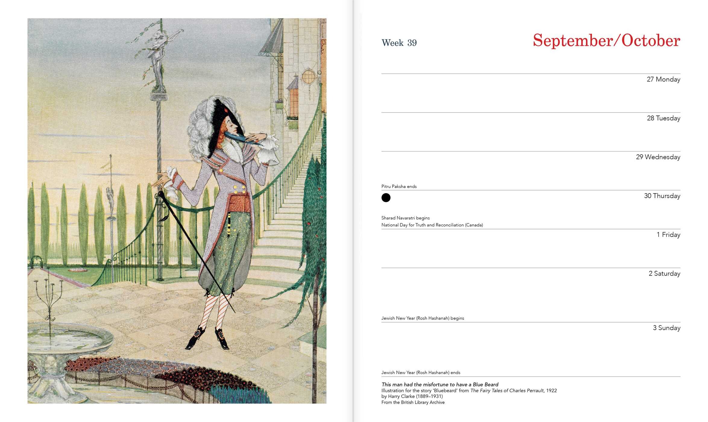 British Library: Children's Illustrators 2027 Desk Diary Planner - Week to View, Illustrated throughout