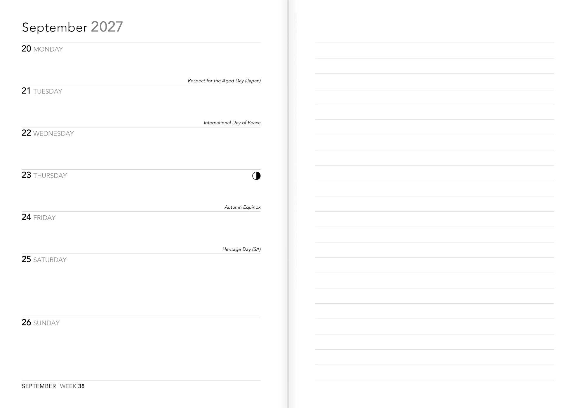 Anna Stead: A Medieval Herbal 2027 Luxury Diary Planner - Page to View with Notes