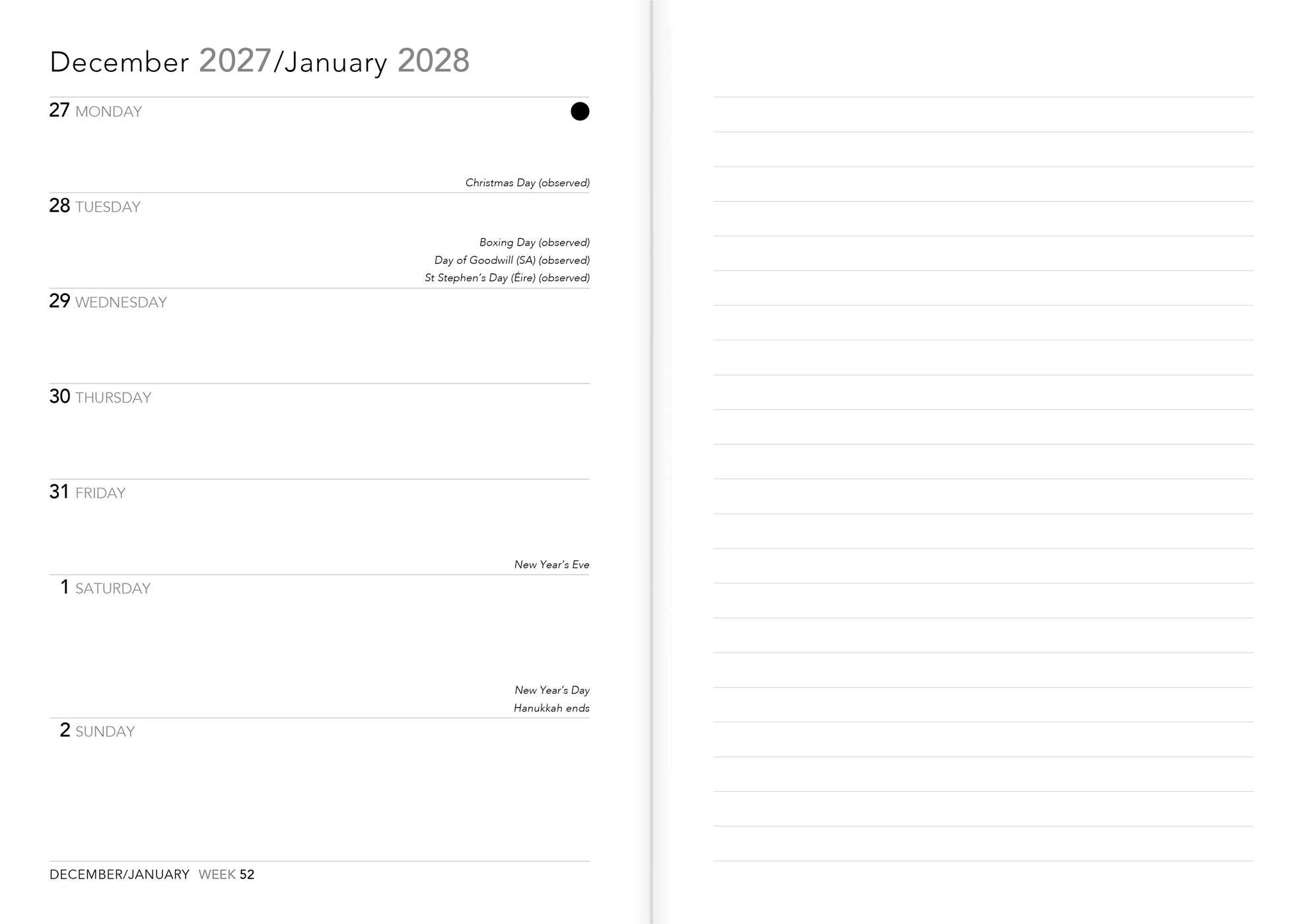 Anna Stead: A Medieval Herbal 2027 Luxury Diary Planner - Page to View with Notes