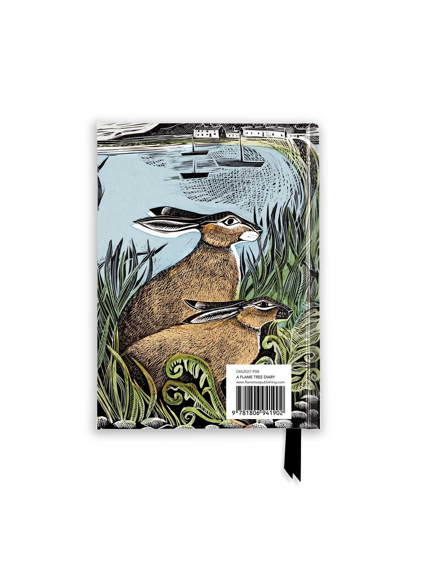 Angela Harding: Rathlin Hares 2027 Luxury Pocket Diary Planner – Week to View