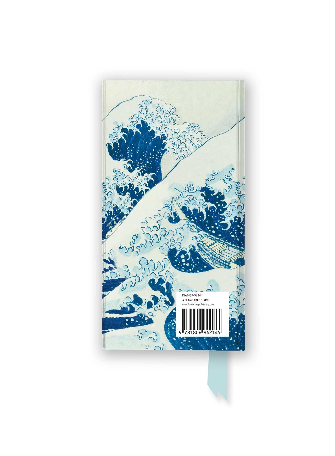 Katsushika Hokusai: The Great Wave 2027 Luxury Slimline Pocket Diary Planner – Week to View