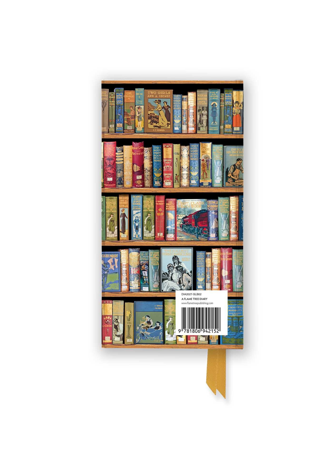 Bodleian Libraries: Bookshelves 2027 Luxury Slimline Pocket Diary Planner – Week to View