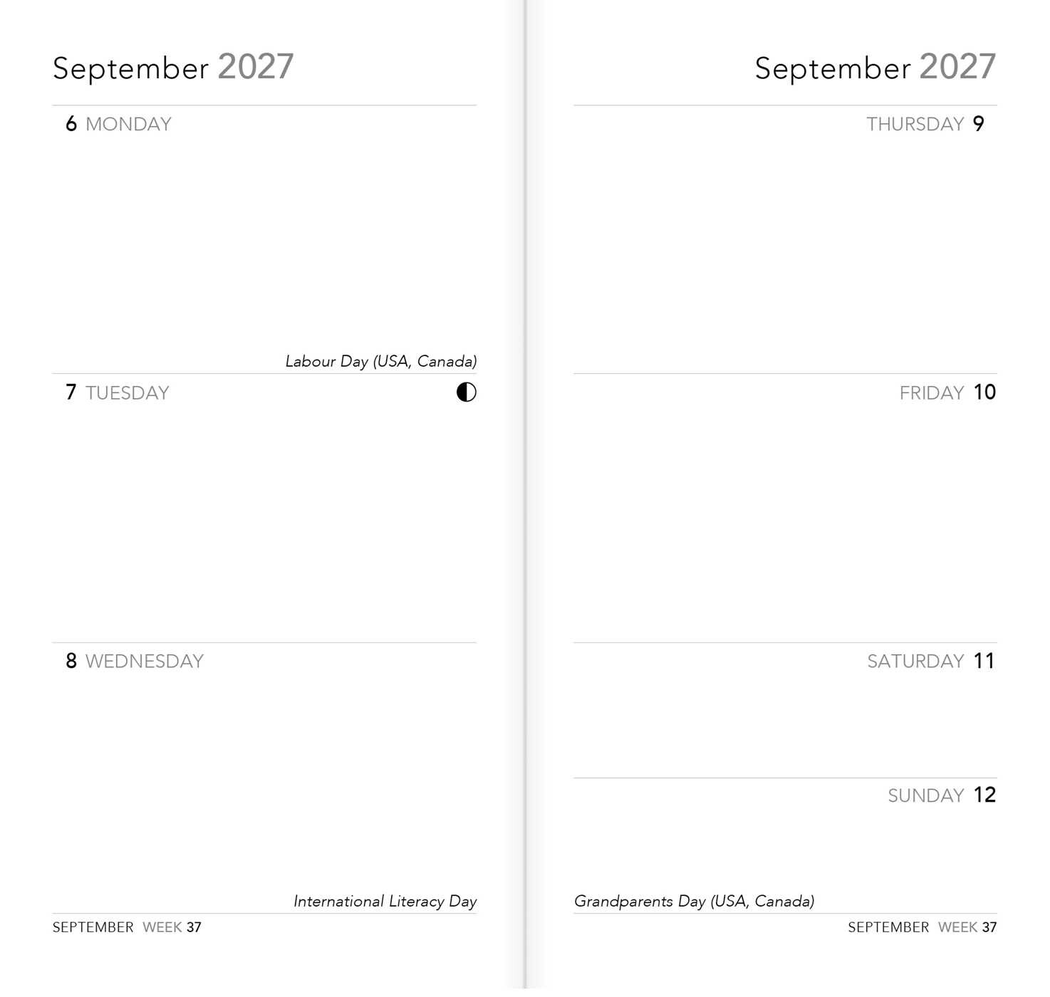 Jade Mosinski: Garden Bees 2027 Luxury Slimline Pocket Diary Planner – Week to View