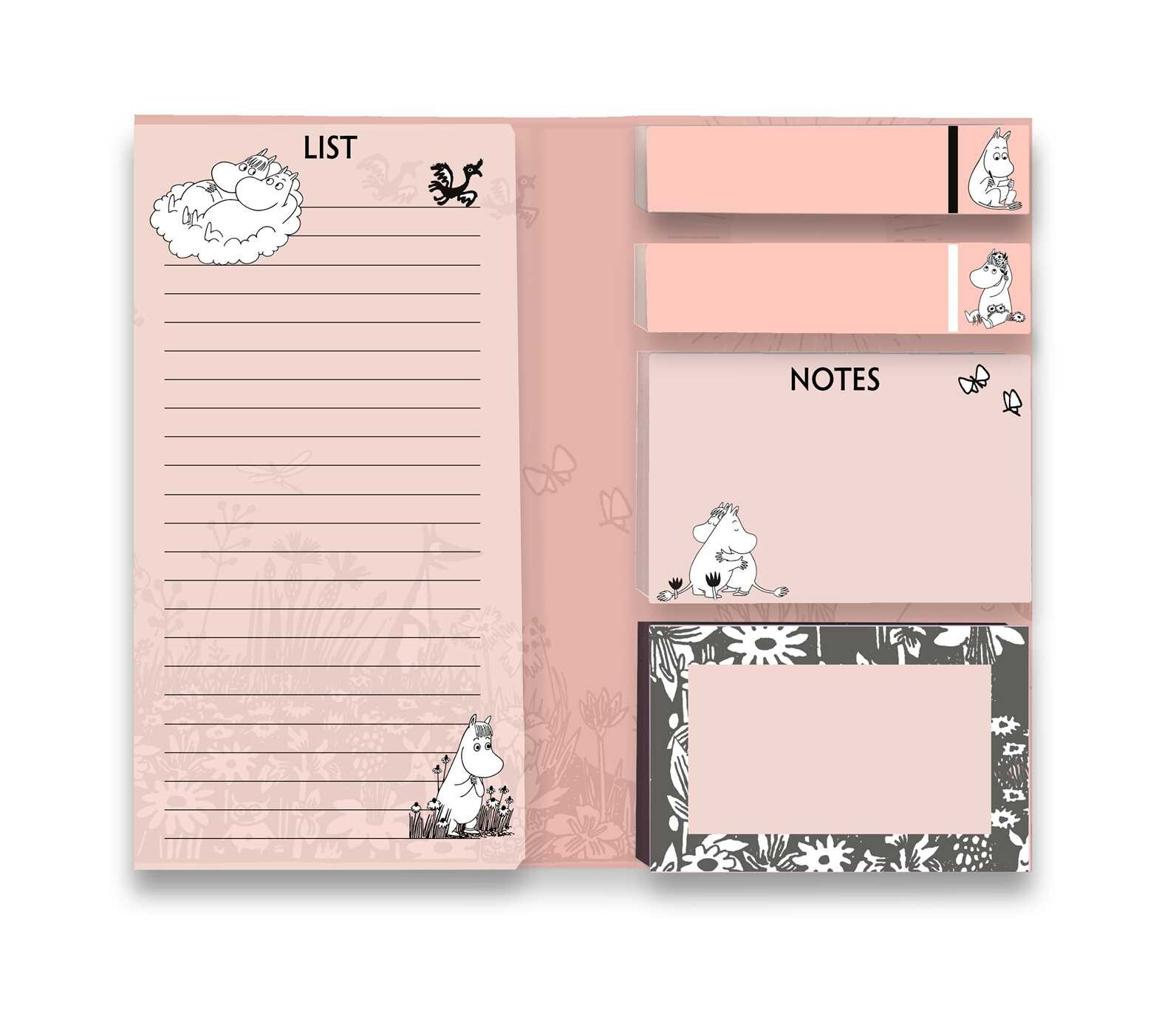 Moomin Love Flame Tree Sticky Notes Folder