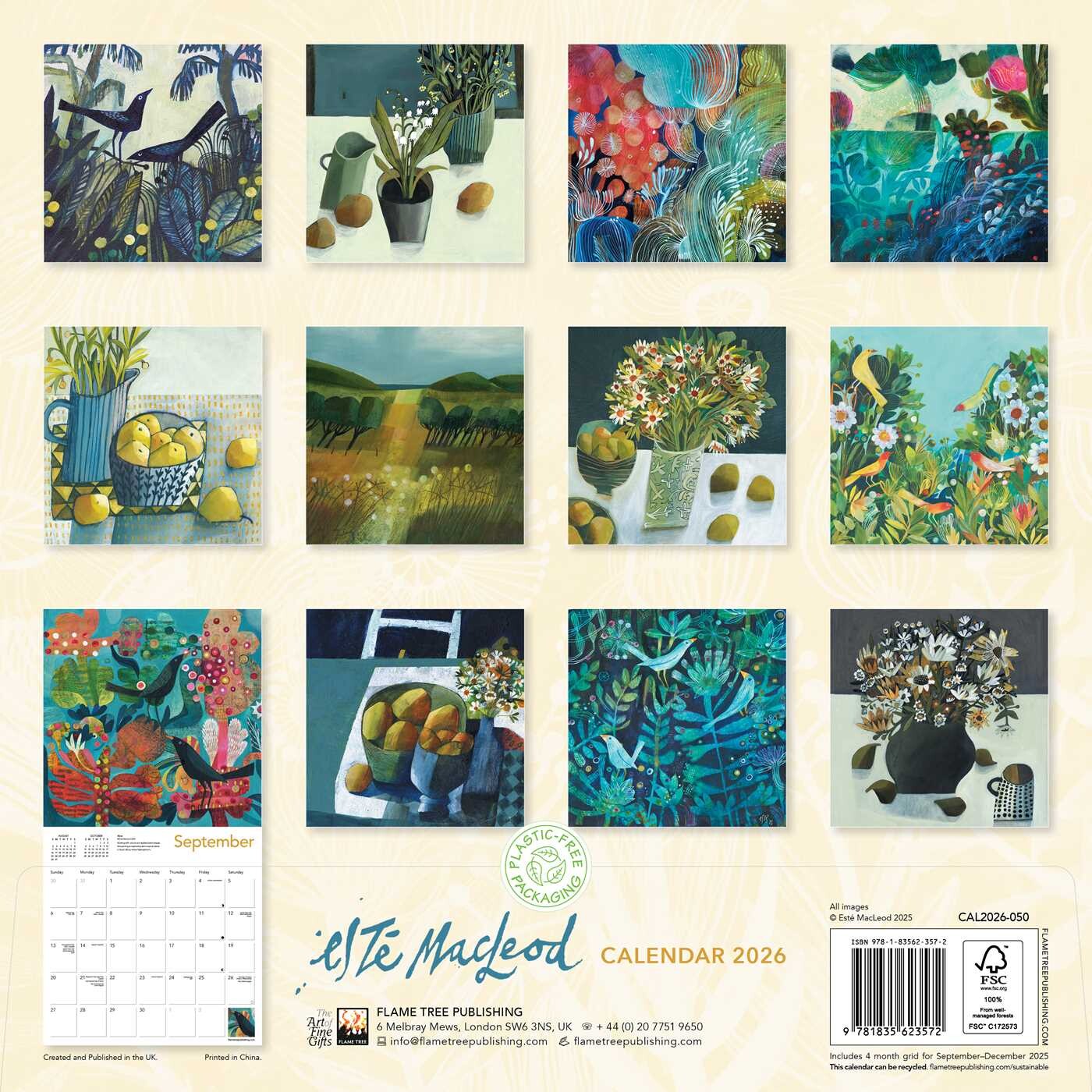 Esté MacLeod Wall Calendar 2026 (Art Calendar) Book Summary & Video