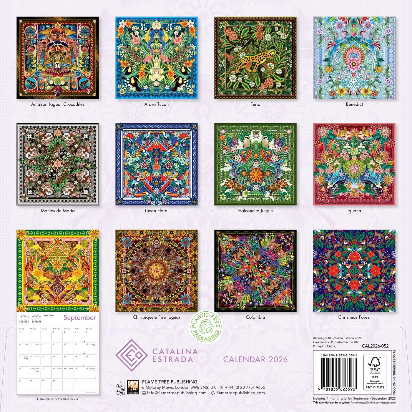 Catalina Estrada Wall Calendar 2026 (Art Calendar) - Book Summary ...