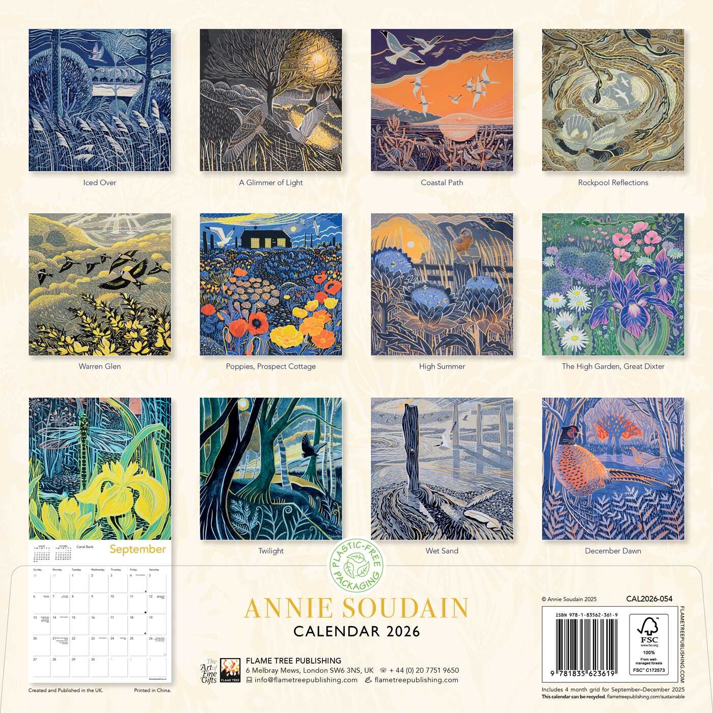 Annie Soudain Wall Calendar 2026 (Art Calendar) Book Summary & Video