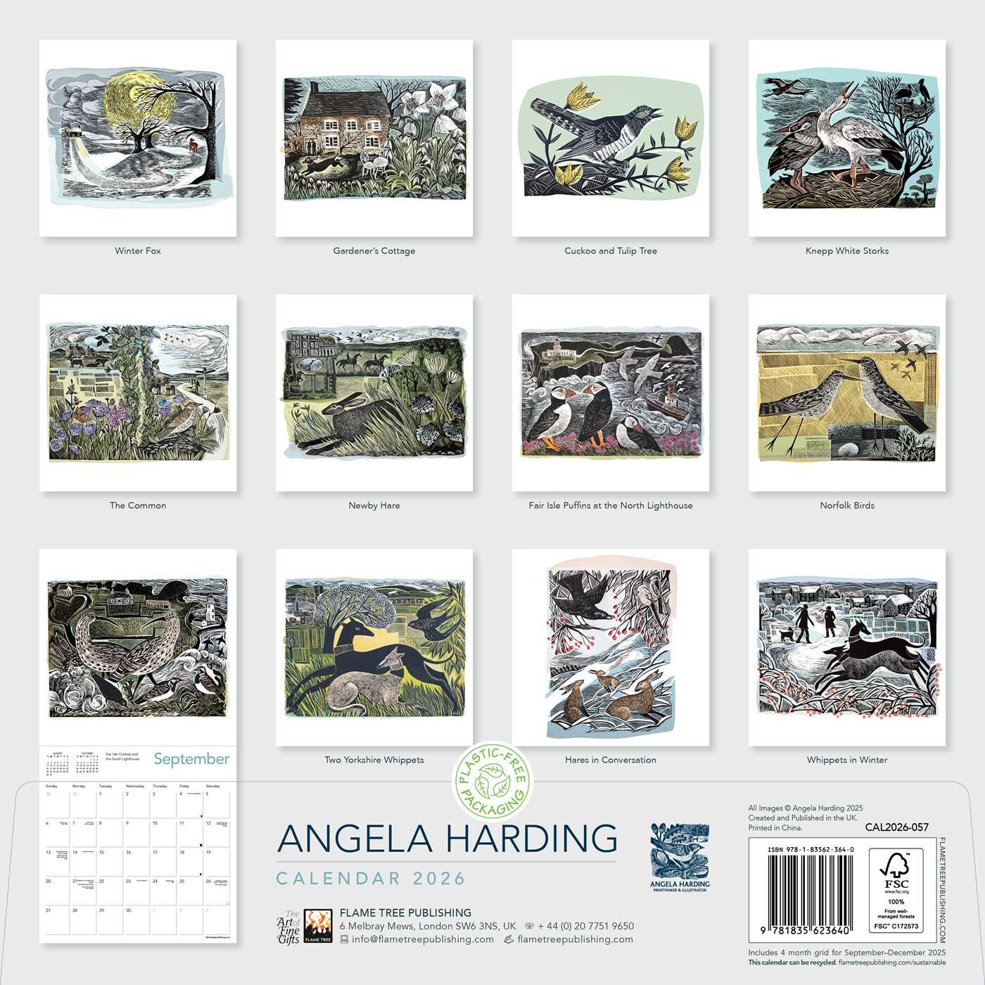 Angela Harding Wall Calendar 2026 (Art Calendar) Book Summary & Video
