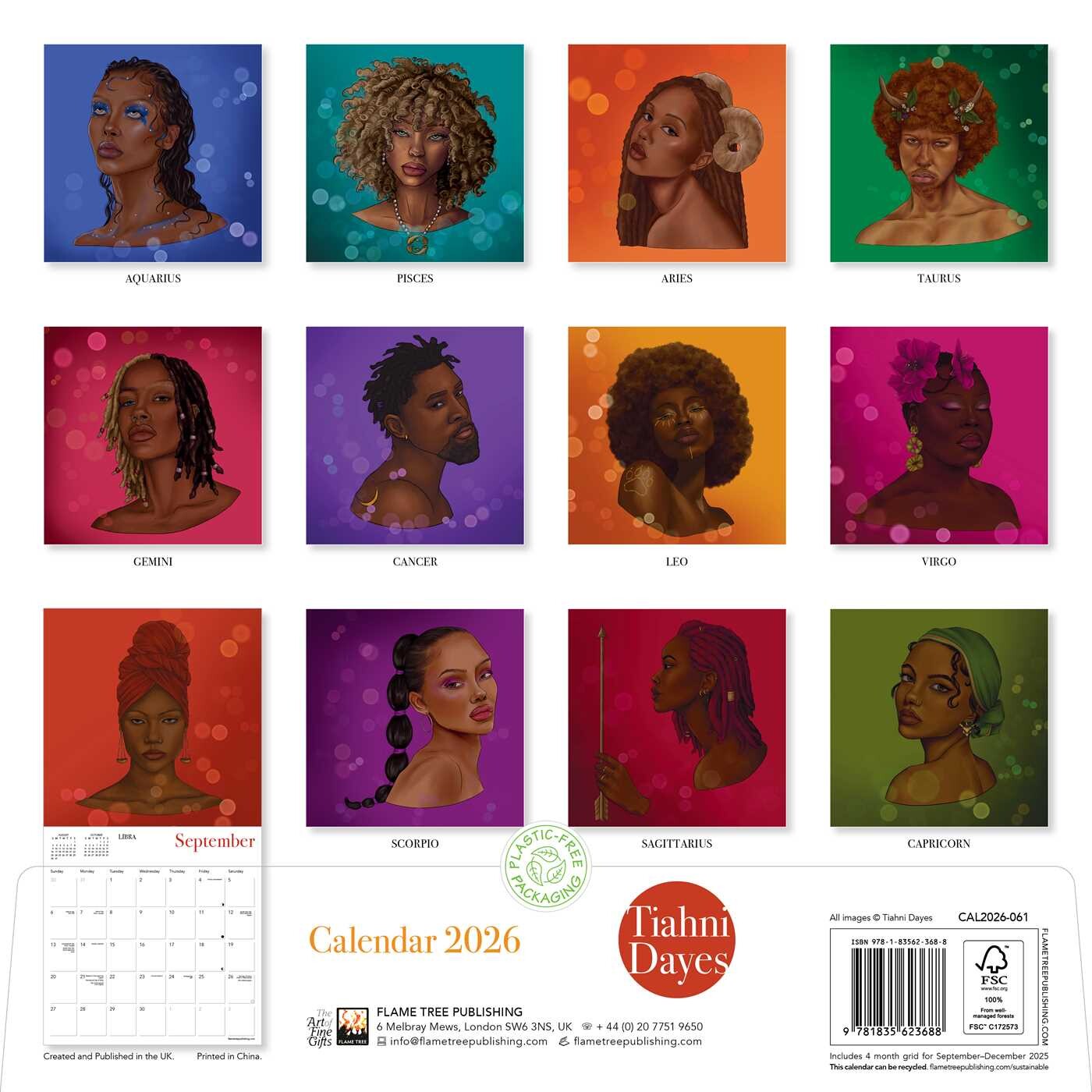 Tiahni Dayes Wall Calendar 2026 (Art Calendar) Book Summary & Video