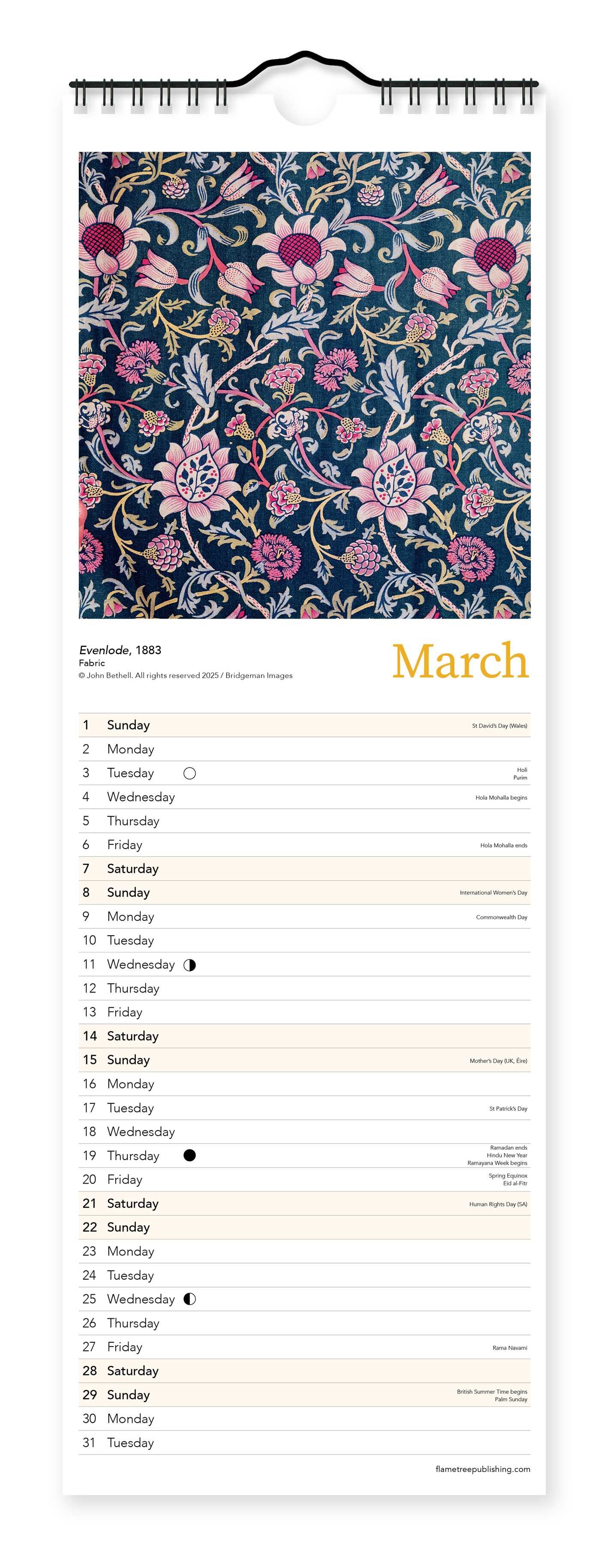 William Morris Slim Calendar 2026 (Art Calendar) - Book Summary &amp; Video ...