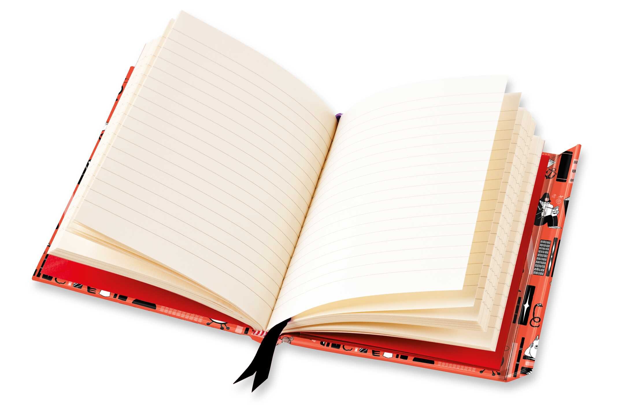 Moomin Bookshelves: Red (Foiled Journal)