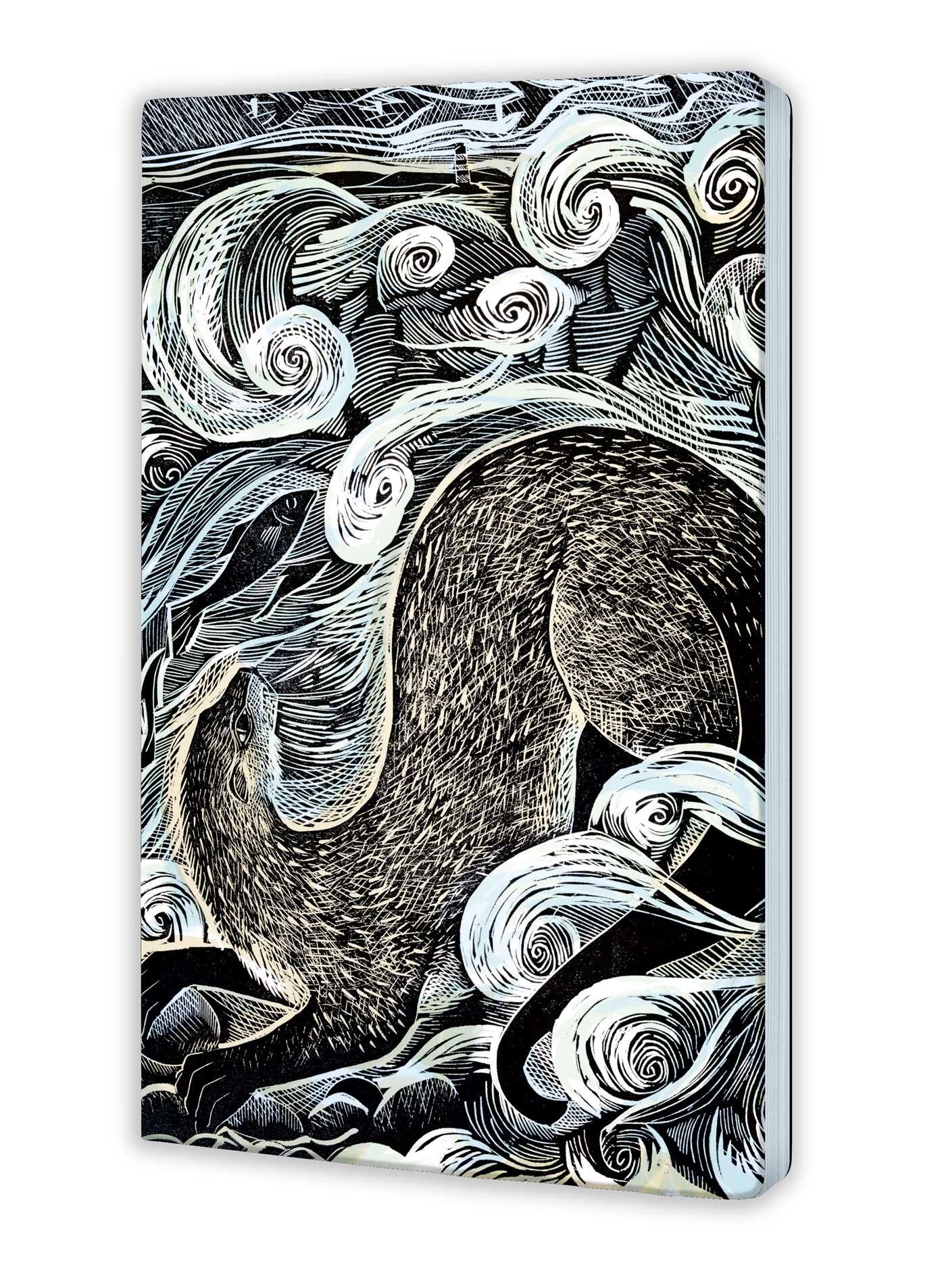 Angela Harding: Shetland Otter, Shetland Sea (Soft Touch Journal)