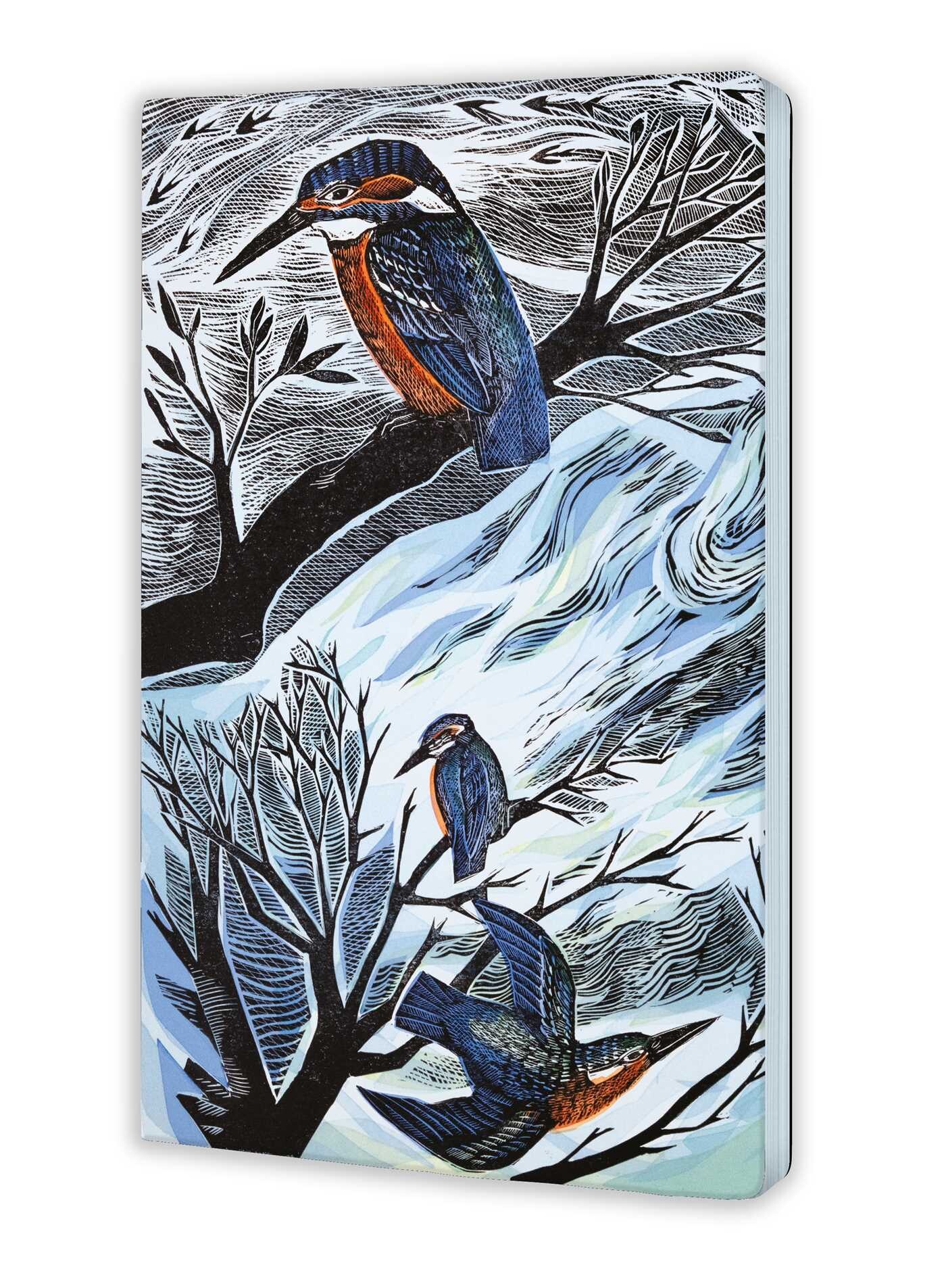 Angela Harding: Suffolk Kingfishers (Soft Touch Journal)