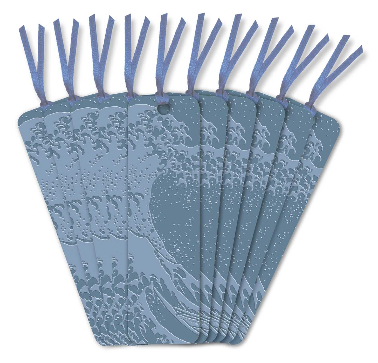 Katsushika Hokusai: The Great Wave Artisan Art Vegan Leather Bookmarks (pack of 10)