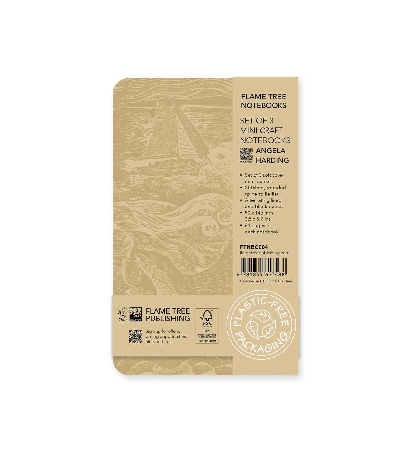 Angela Harding Set of 3 Mini Craft Notebooks
