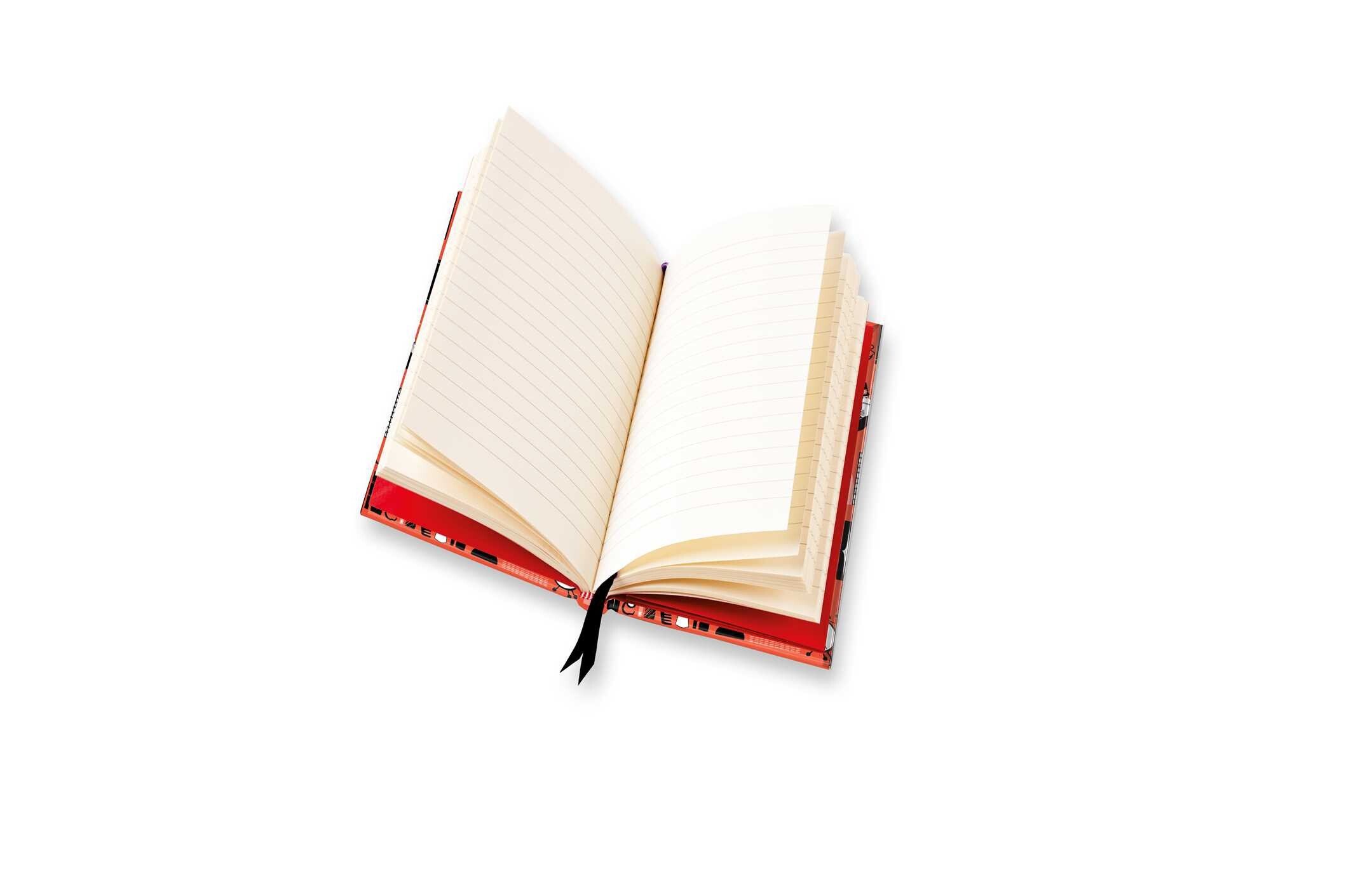 Moomin Bookshelves: Red (Foiled Slimline Journal)