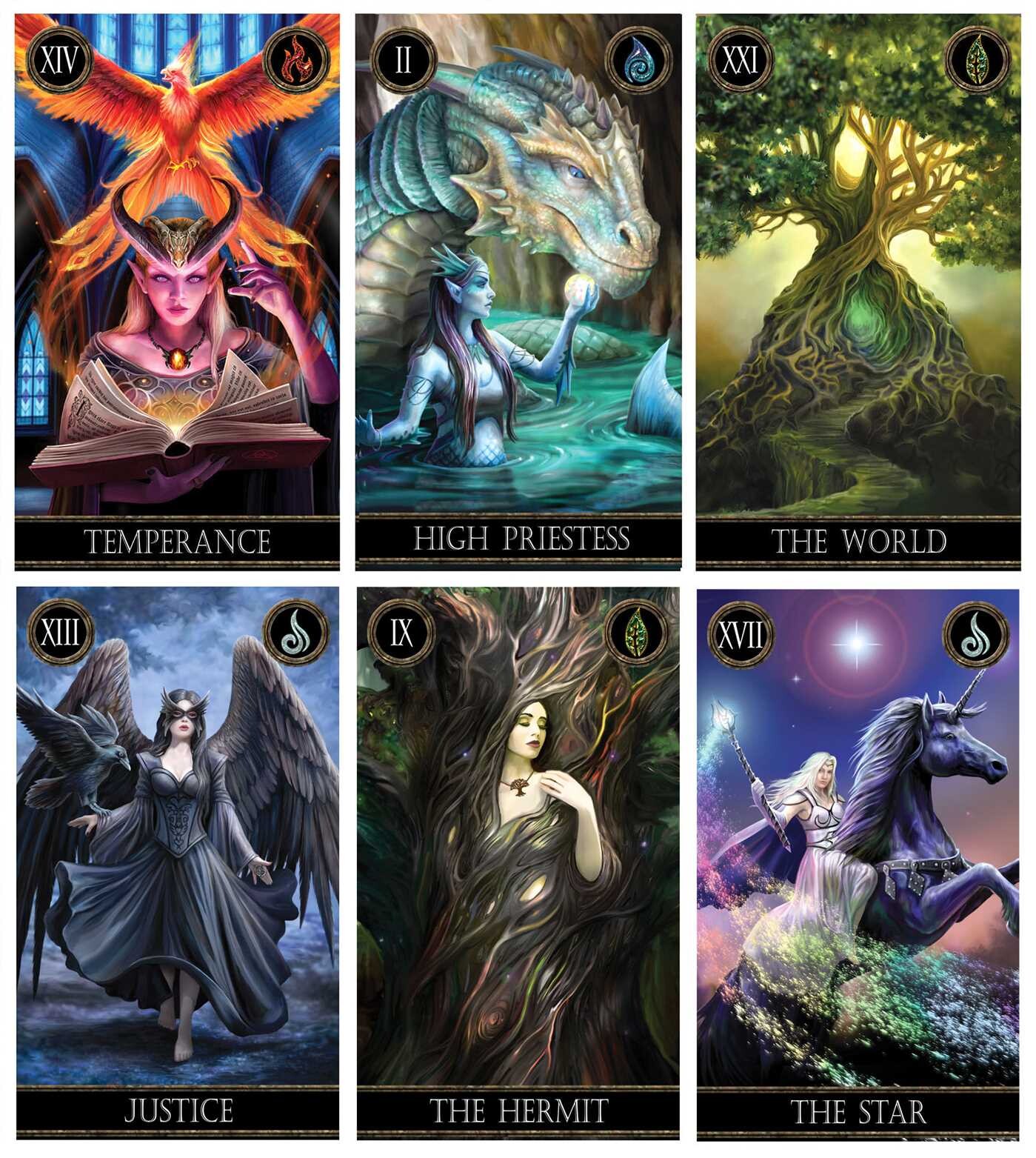 Anne Stokes Tarot Pack and Gift Book Box