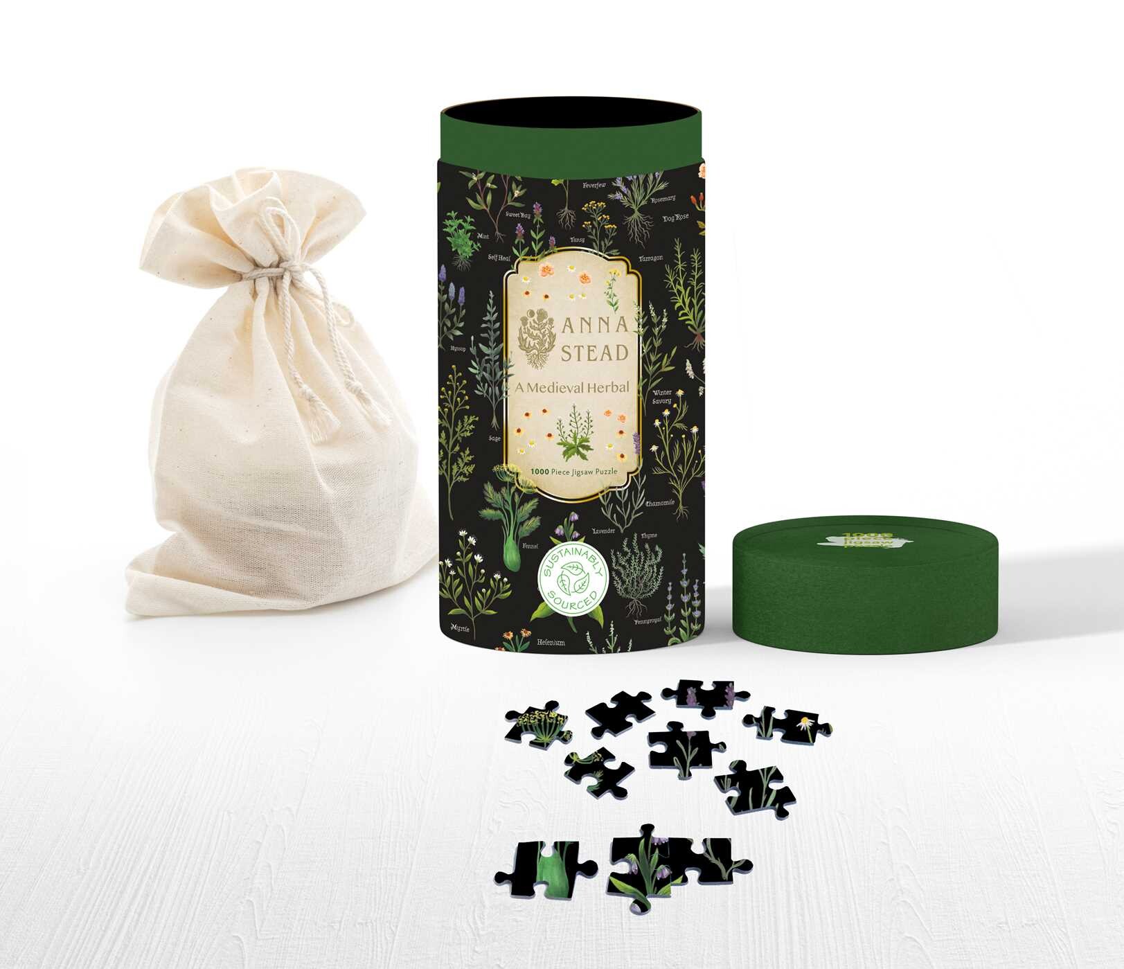 Ed Steed Puzzle Adult Cylinder Jigsaw Puzzle Anna Stead: A Medieval Herbal - Book ...