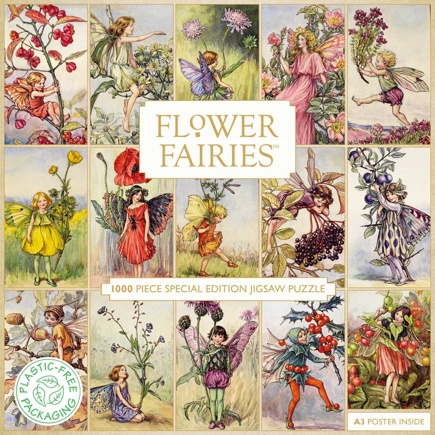 Special Edition Adult Foiled Jigsaw Puzzle Flower Fairies