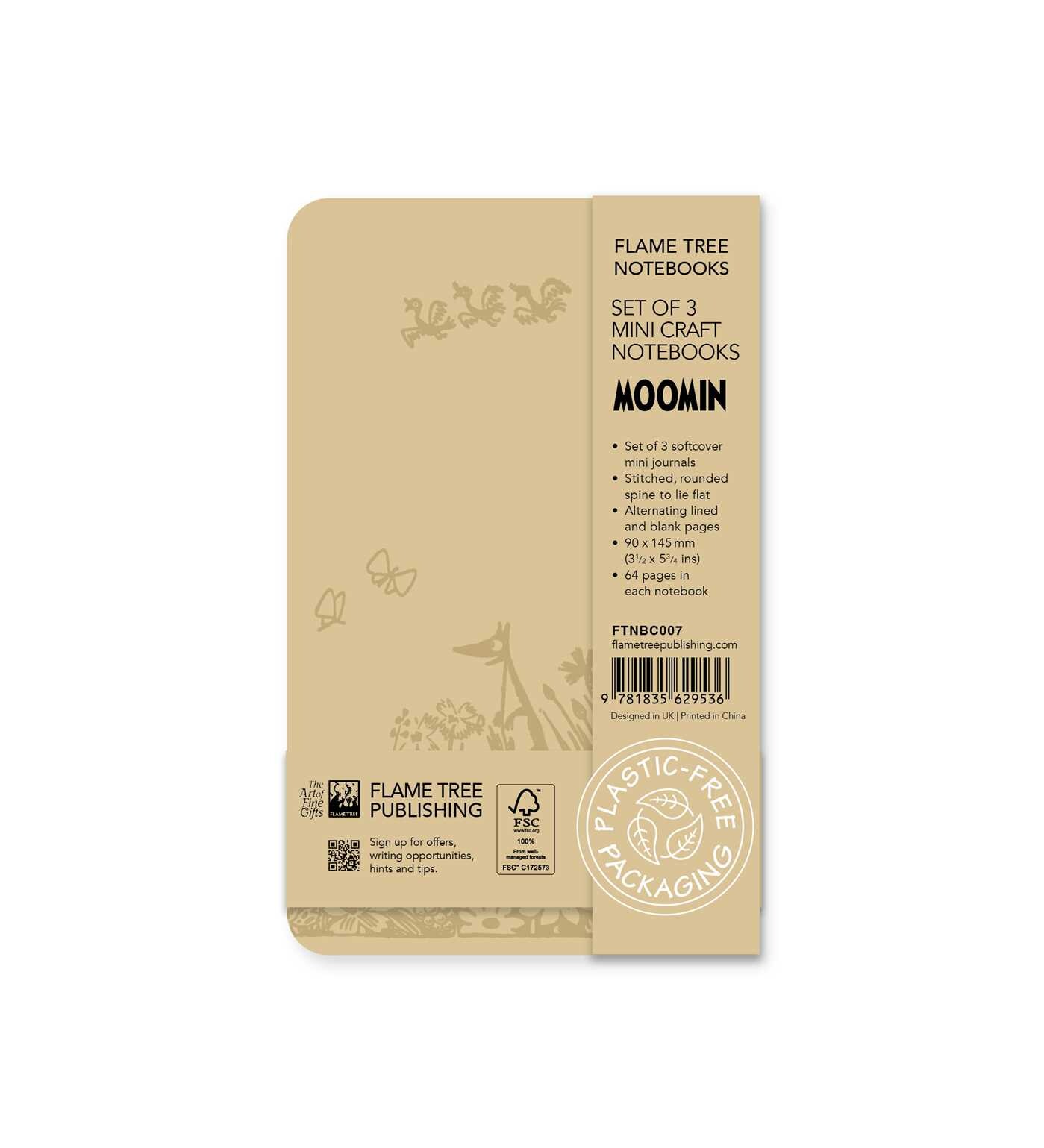 Moomin Set of 3 Mini Craft Notebooks