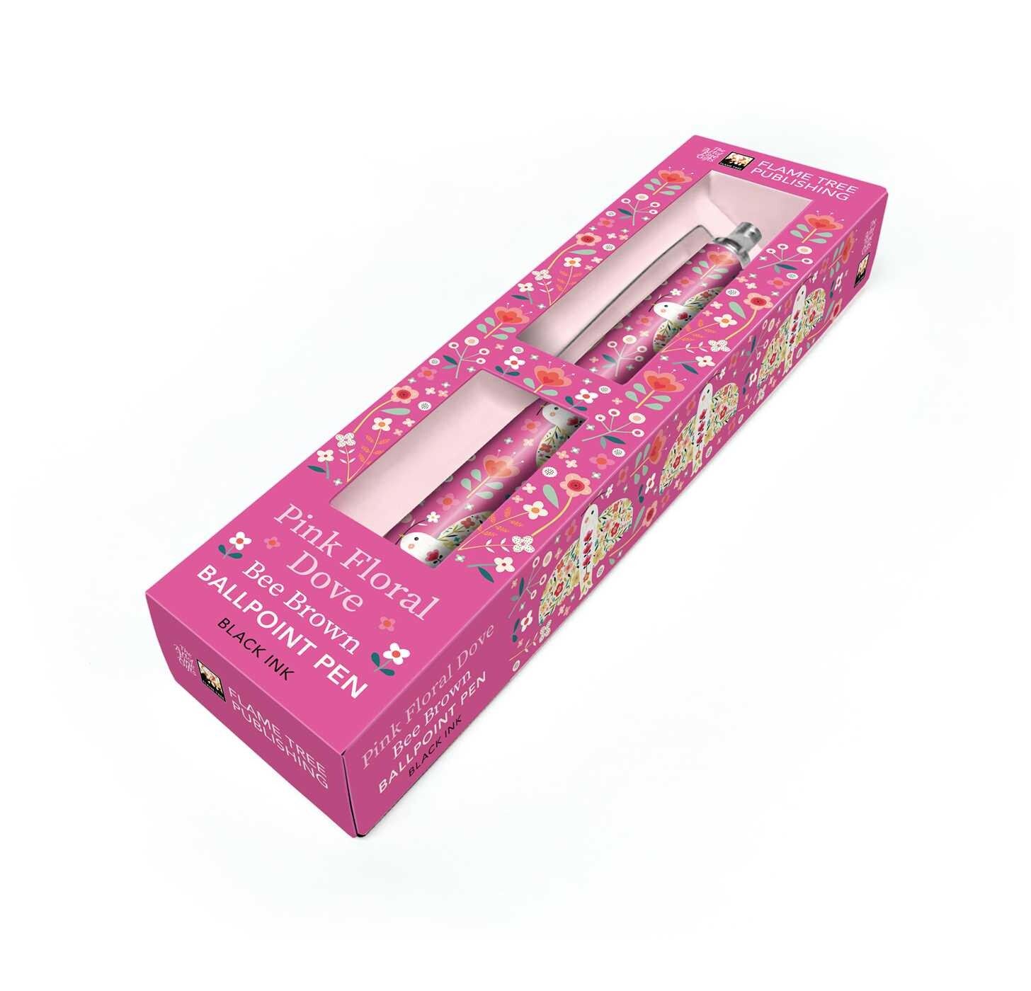 Bee Brown: Pink Dove Boxed Decorative Ballpoint Pen
