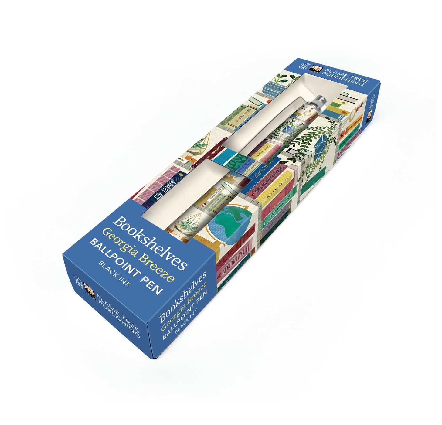 Georgia Breeze: Bookshelves Boxed Decorative Ballpoint Pen