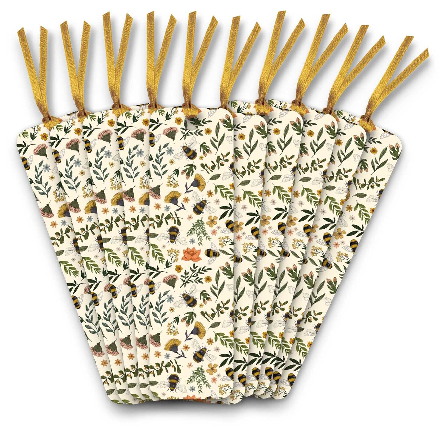 Jade Mosinski: Garden Bees Bookmarks (pack of 10)