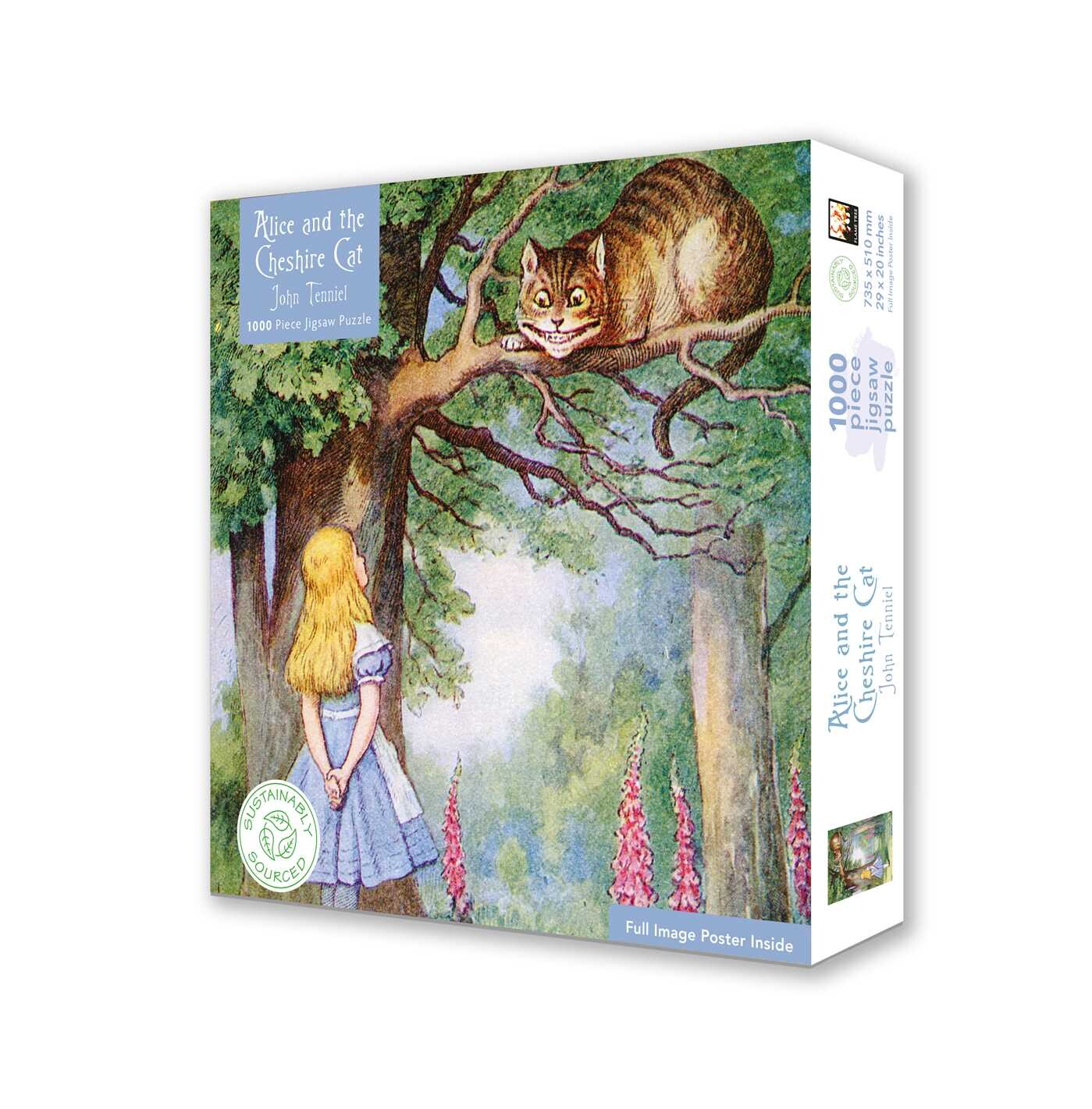 Adult Sustainable Jigsaw Puzzle Alice and the Cheshire Cat