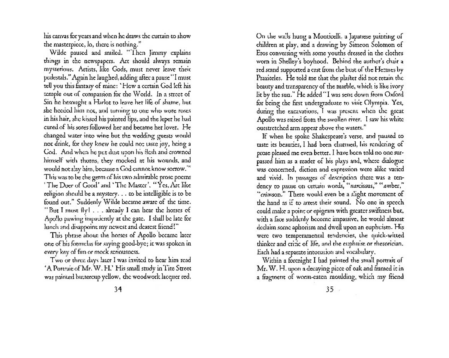 Recollections of Oscar Wilde