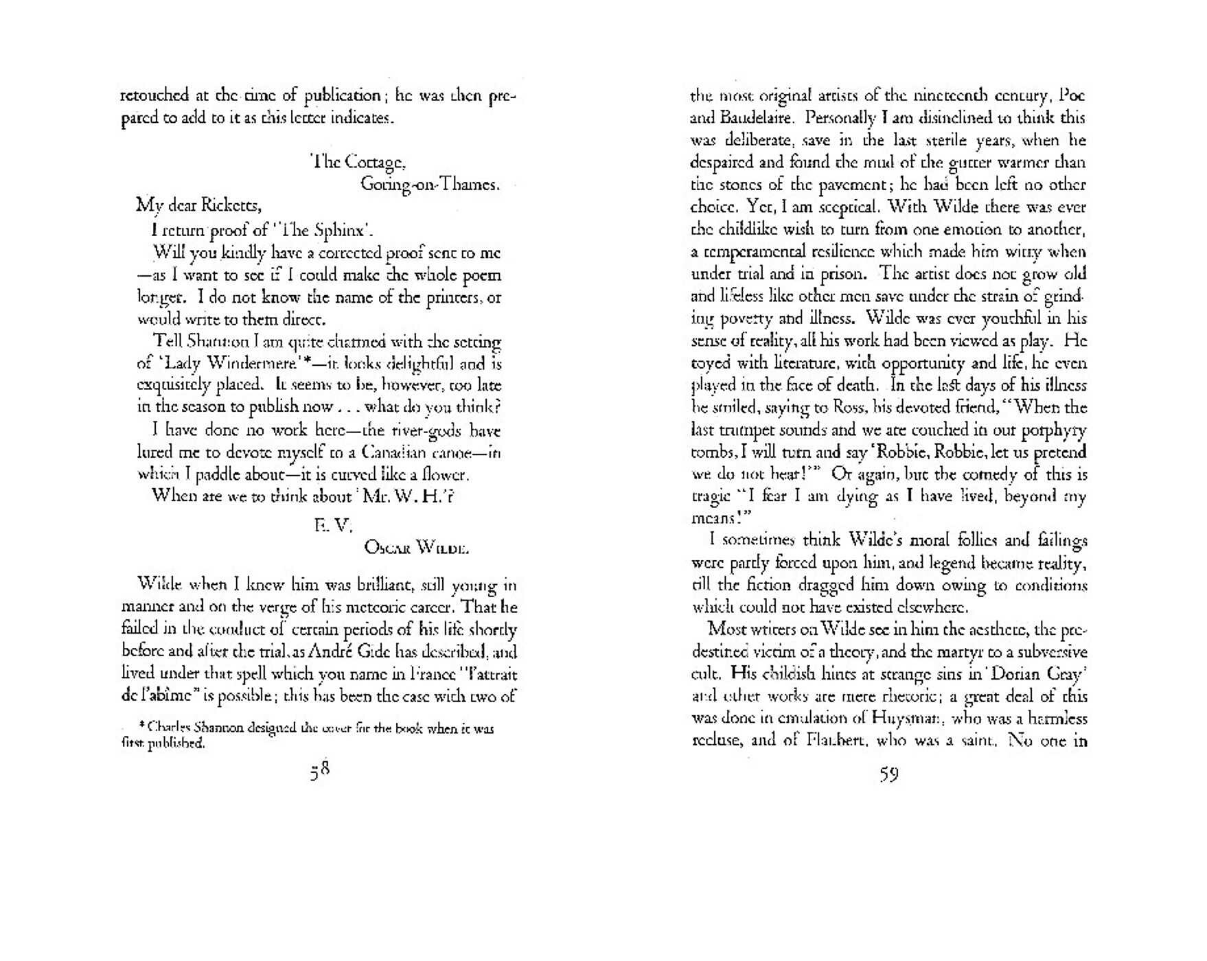 Recollections of Oscar Wilde